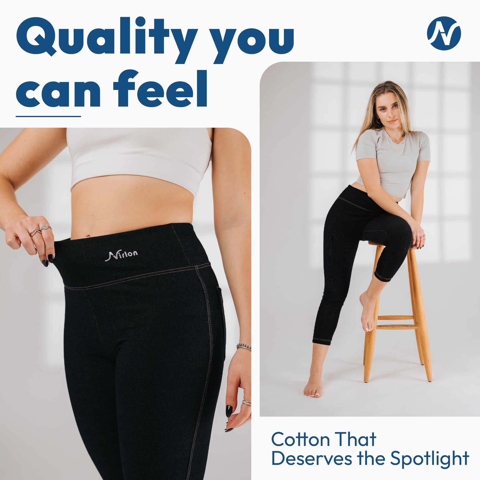 7/8 דנים-לוק Jeggings