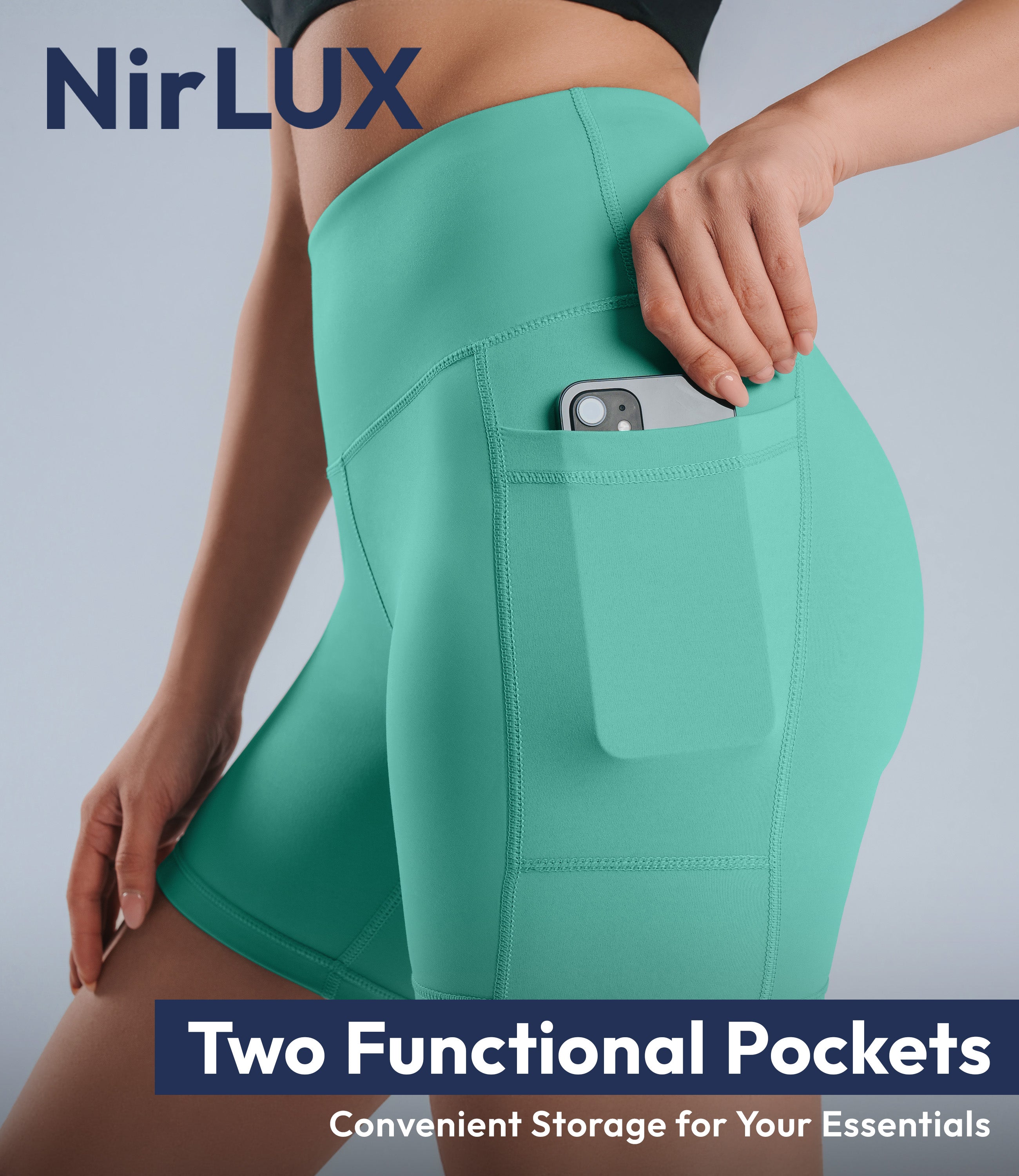 NirLUX Biker Shorts With Pockets Plus Sizes