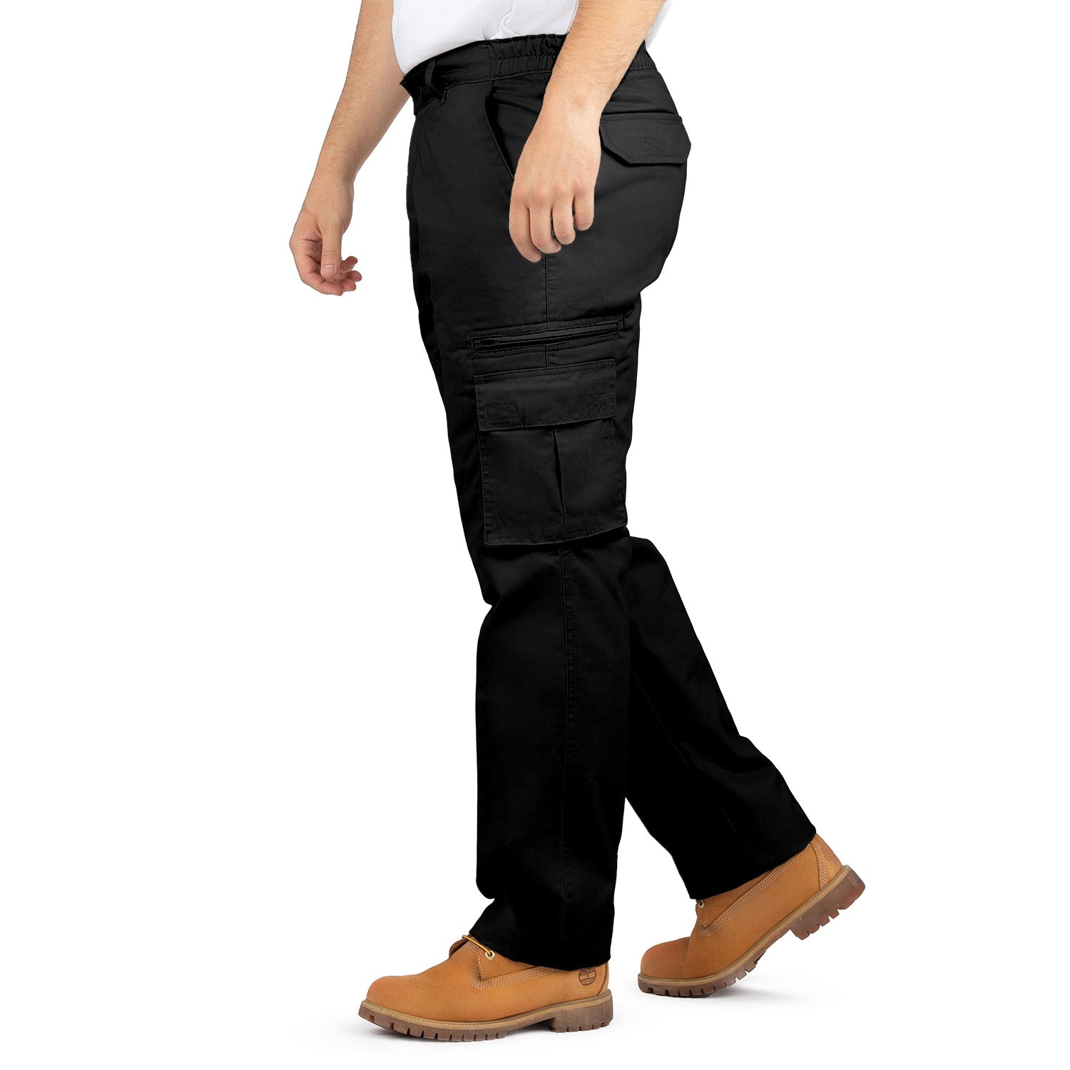 Cargo Pants with 8 Pockets and Belt