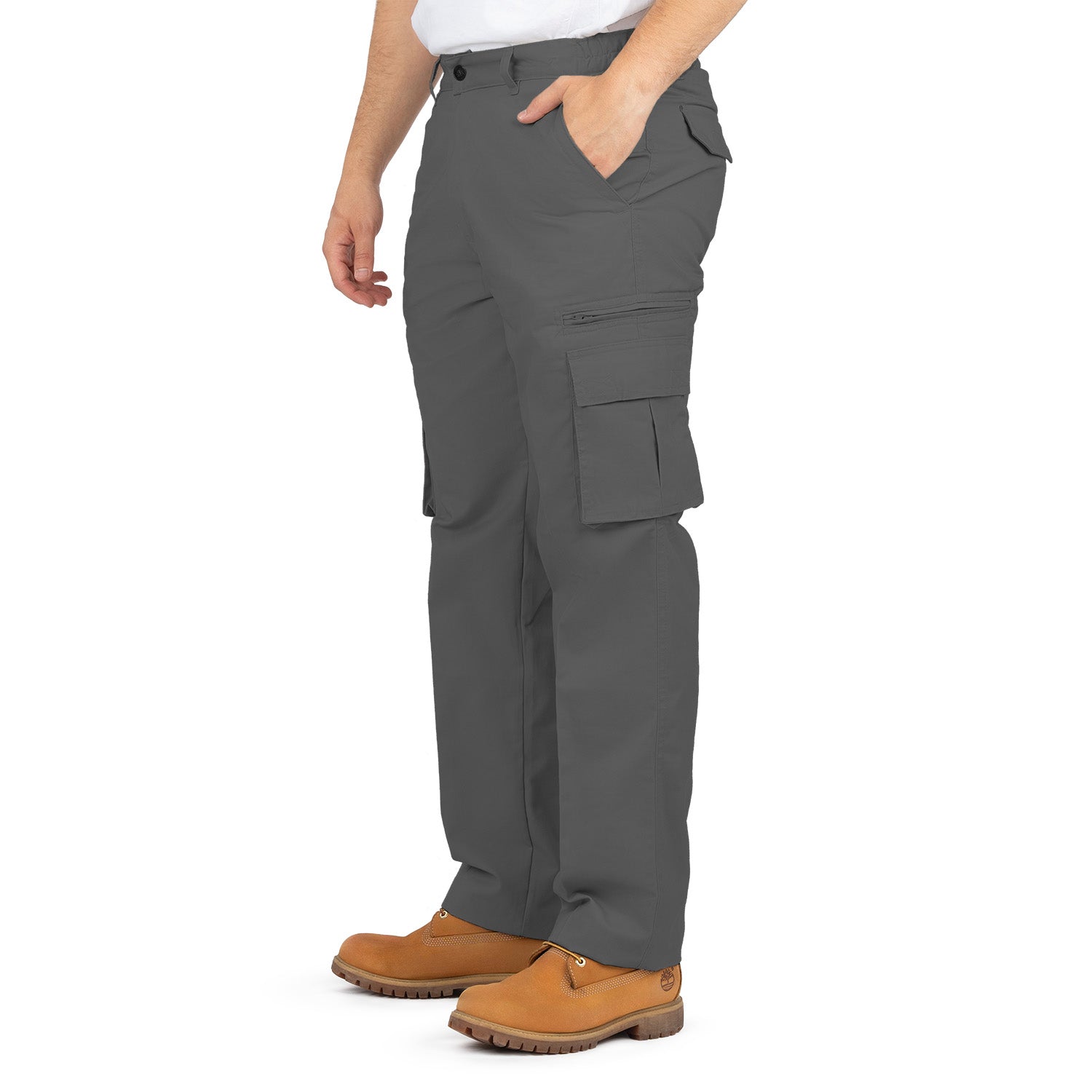 Cargo Pants with 8 Pockets and Belt