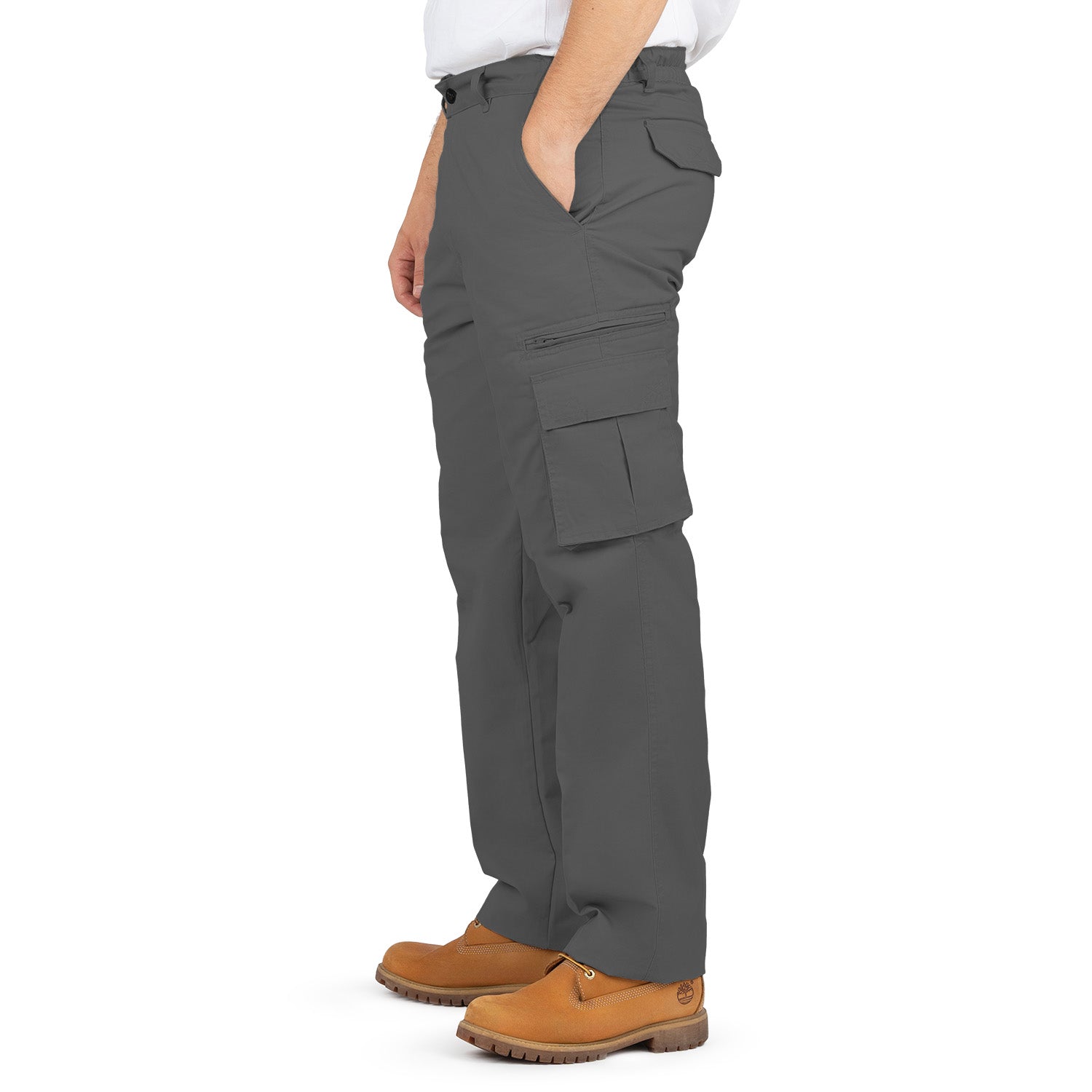 Cargo Pants with 8 Pockets and Belt