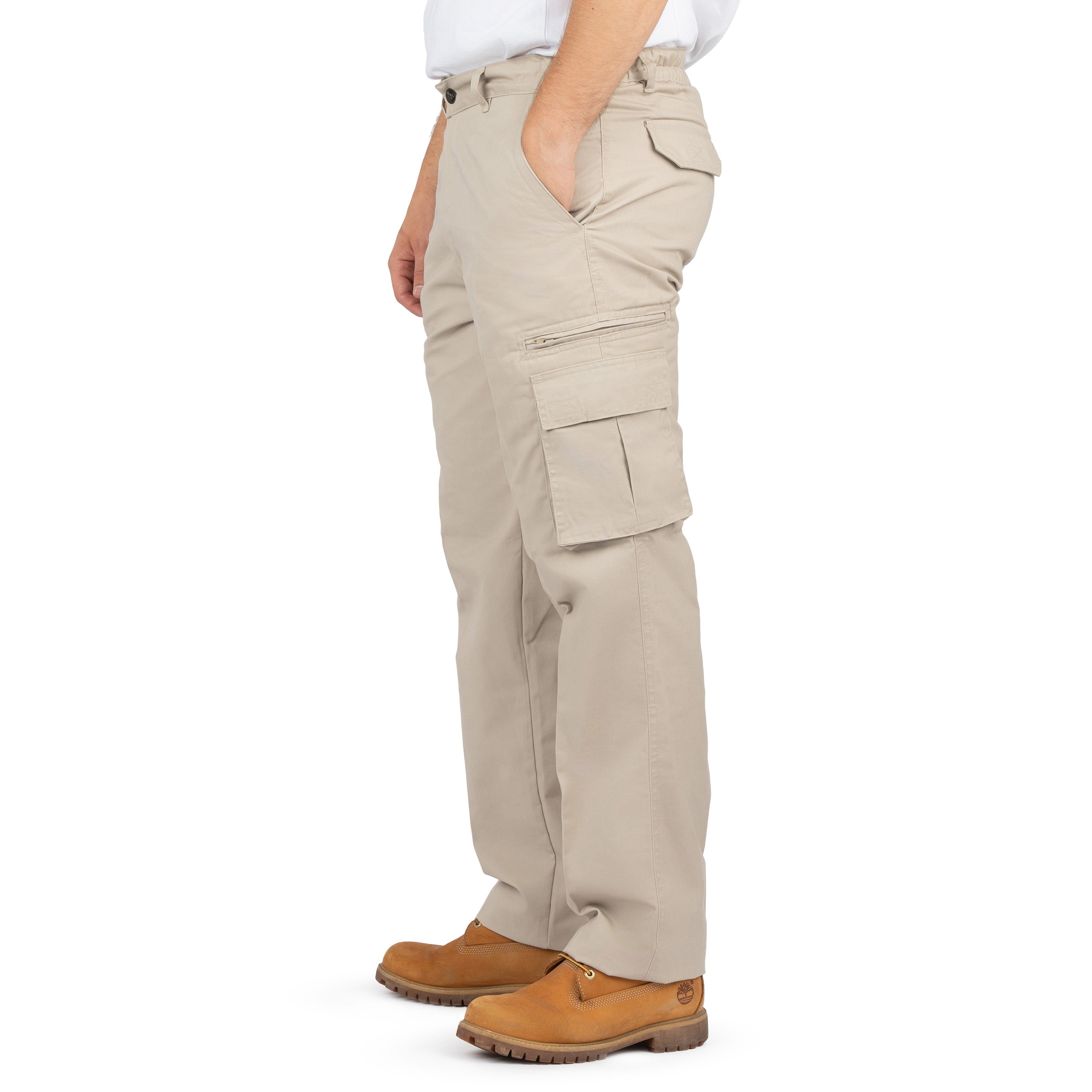 Cargo Pants with 8 Pockets and Belt