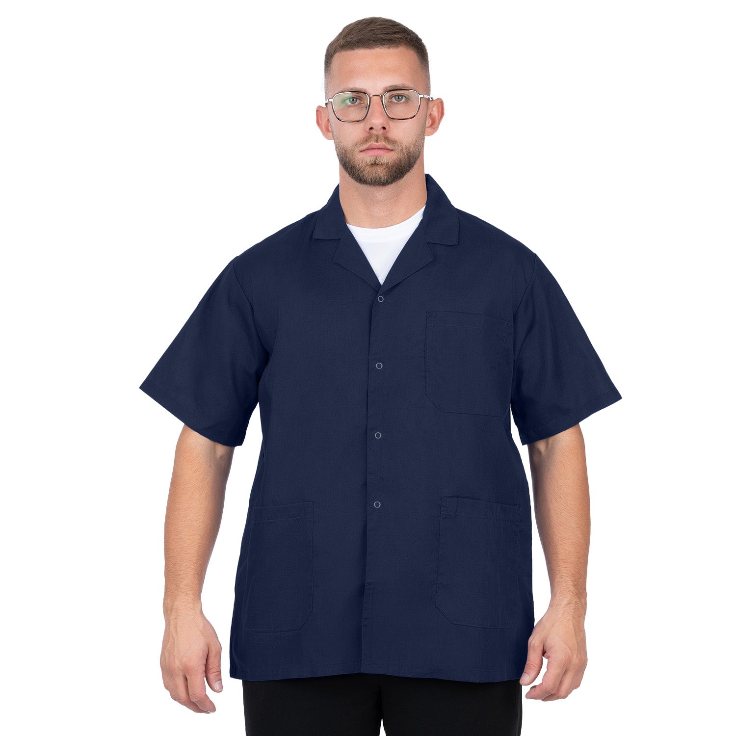Short Sleeve Lab Coat
