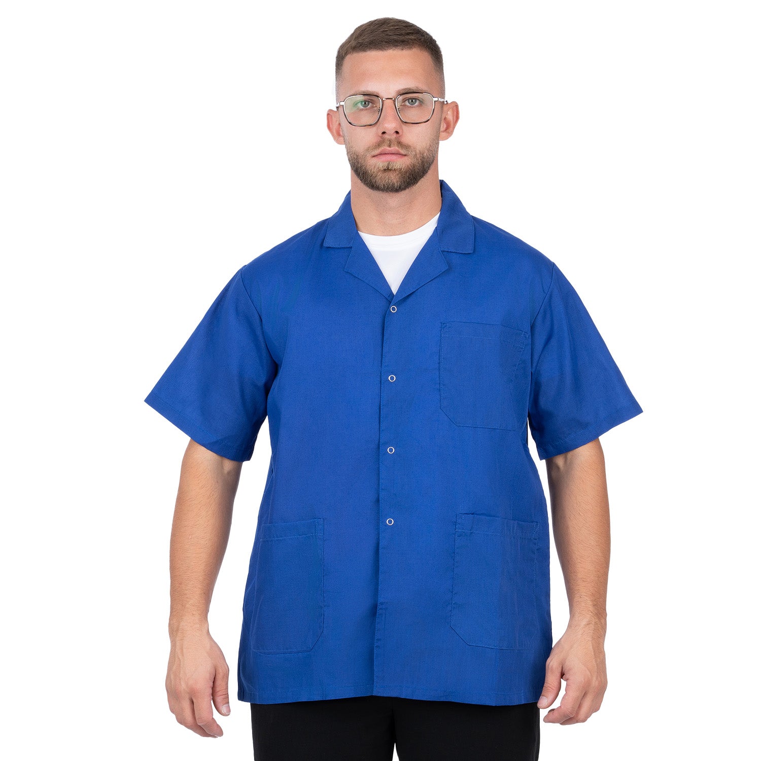 Short Sleeve Lab Coat