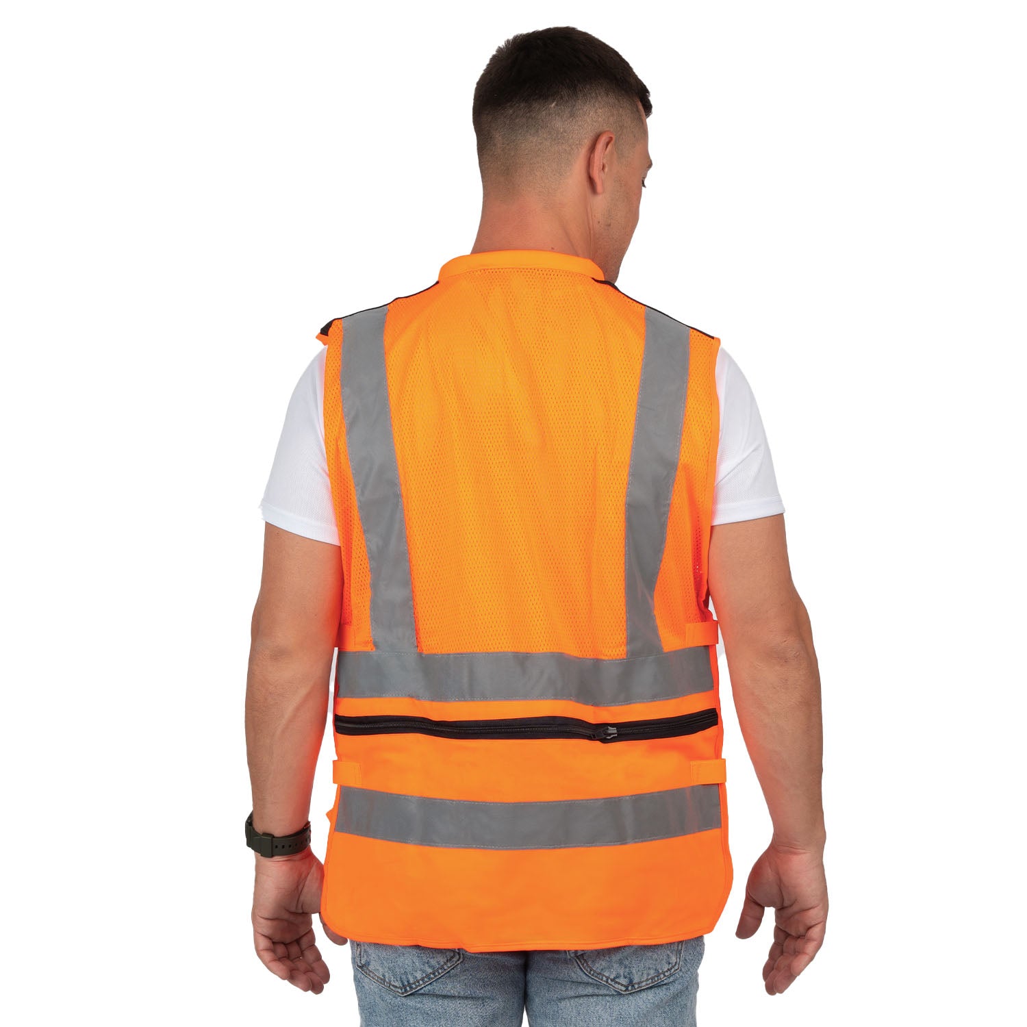 Paramedic Vest with Reflective Stripes with Mesh