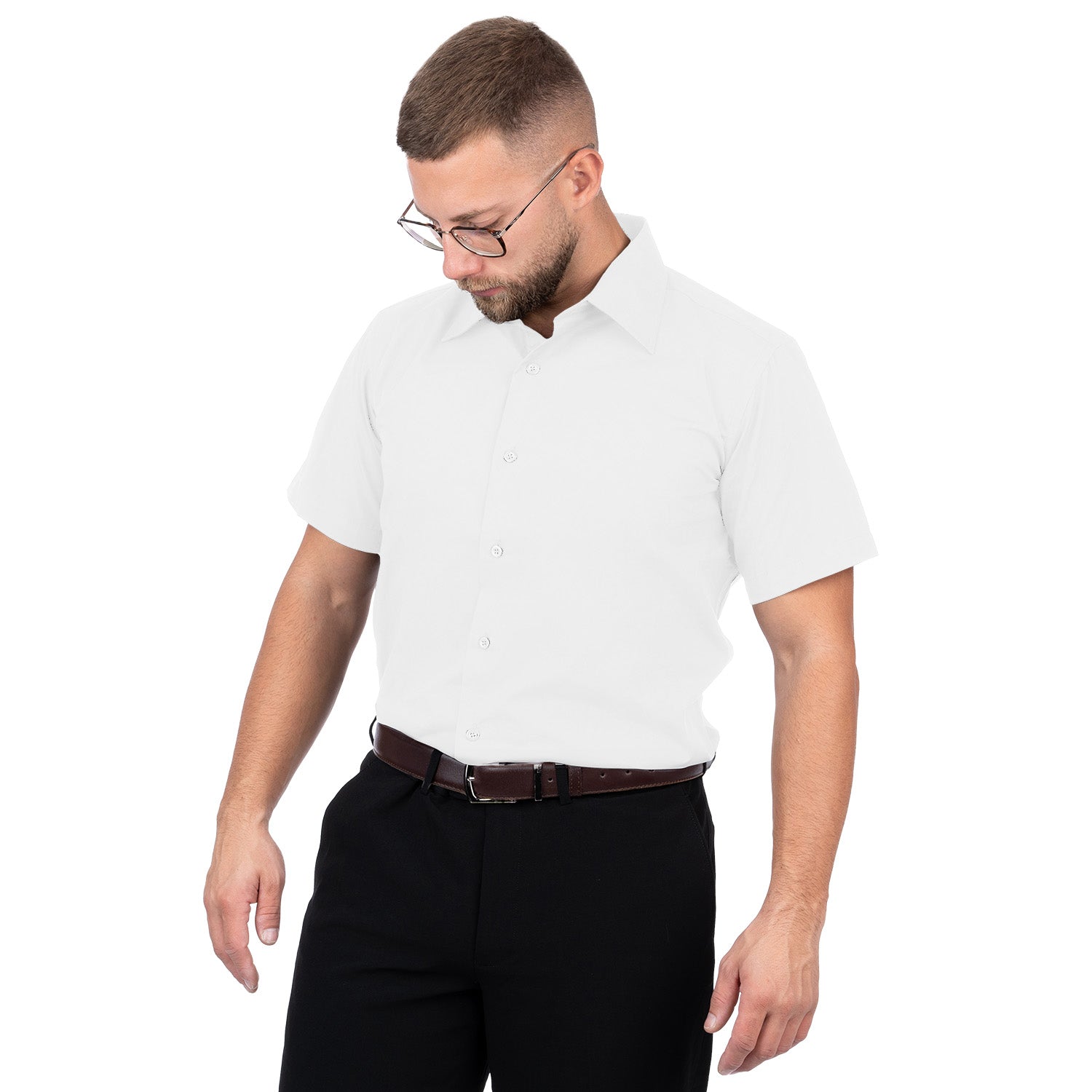 Short Sleeve Dyolen Cotton Shirt