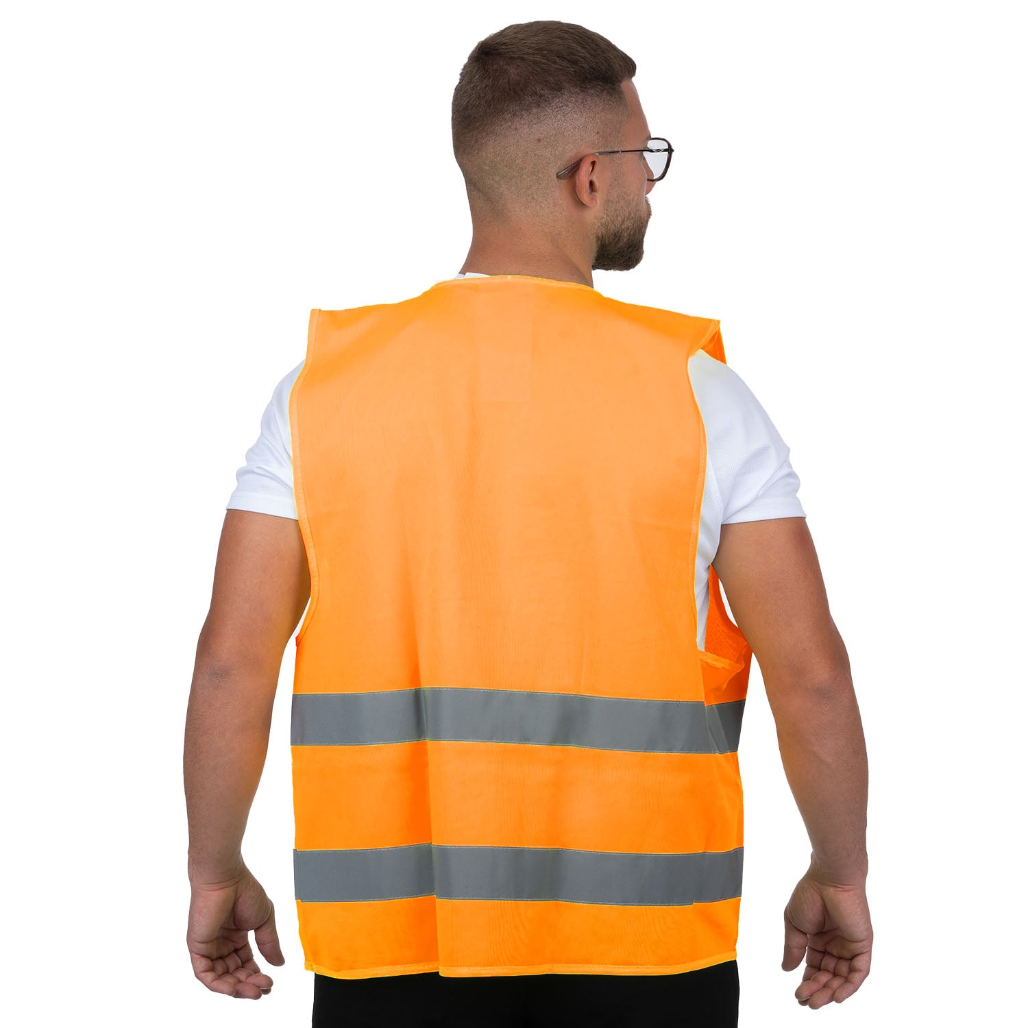 High-Visibility Reflective Vehicle Vest 2 Stripes