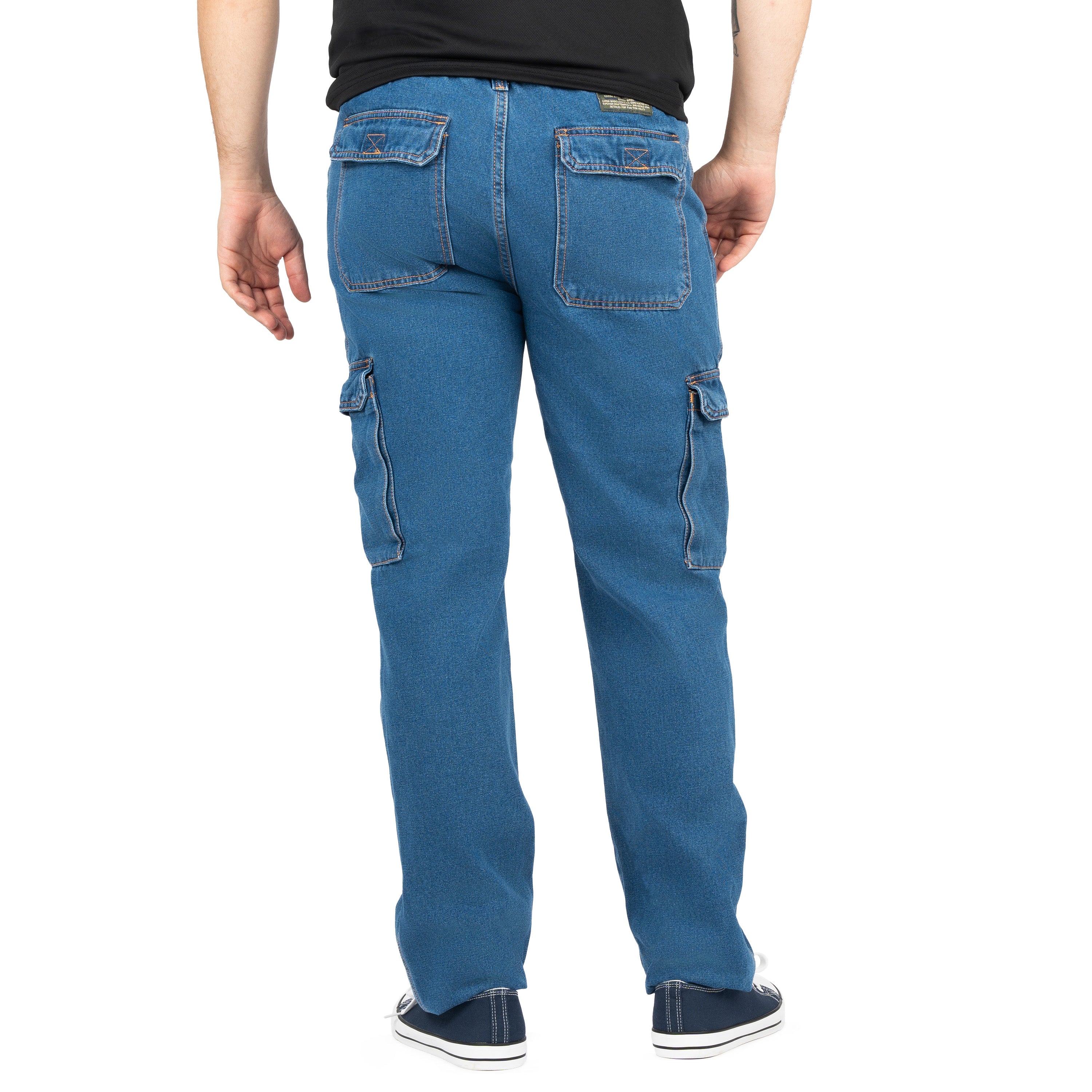 Men's 6-Pocket Denim Cargo Pants