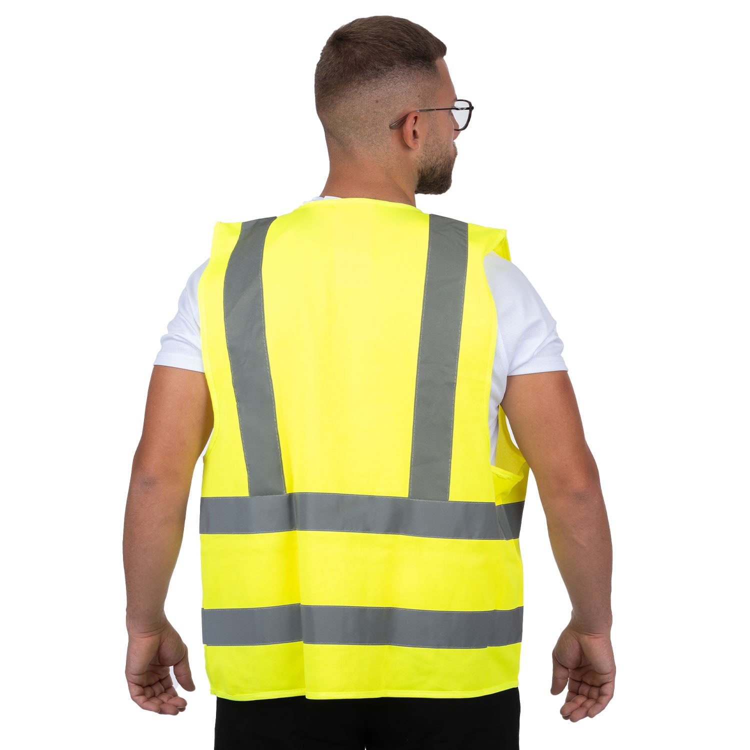 אפוד מחזיר אור בעל 4 פסים