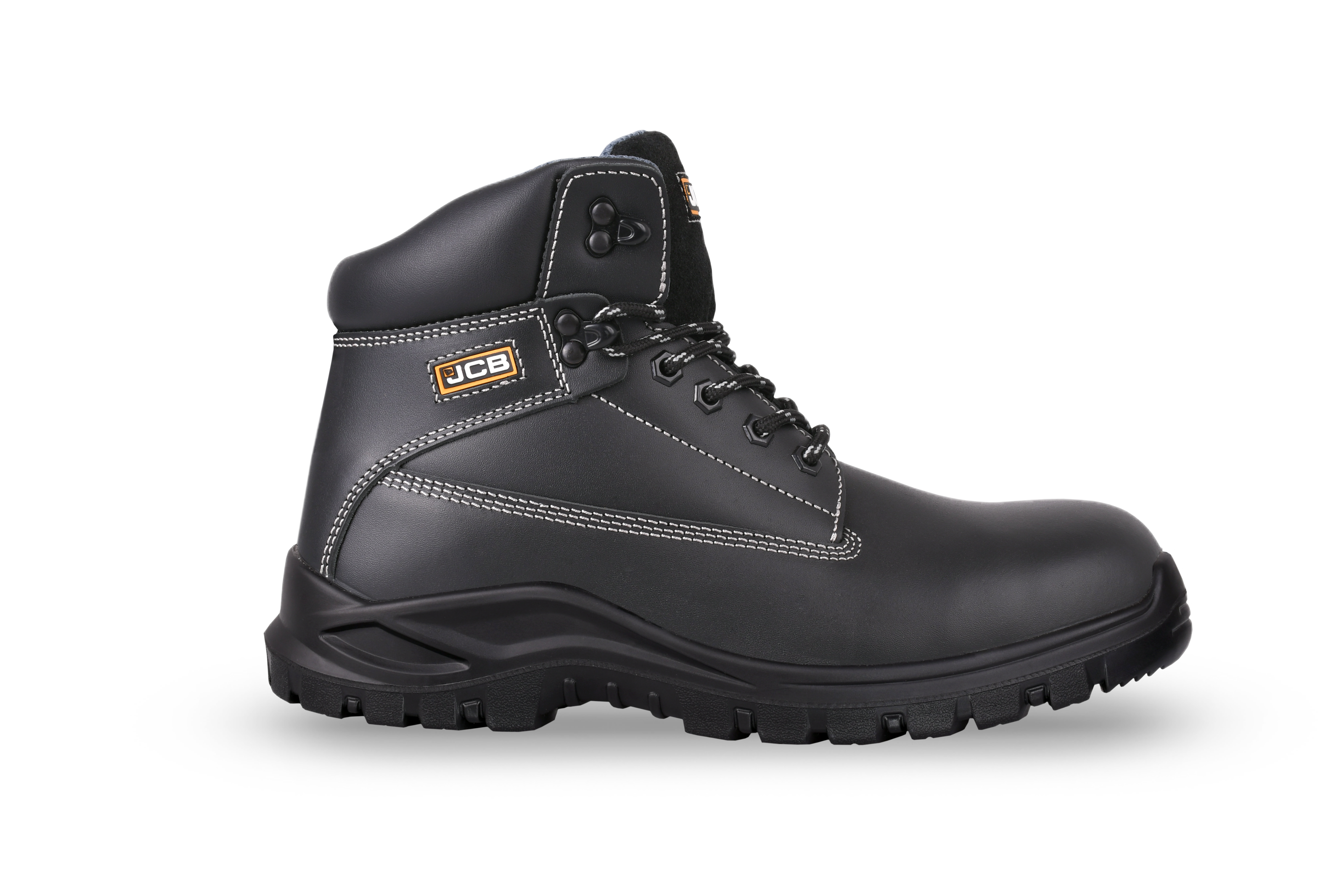 Work Boot – Black Smooth Leather
