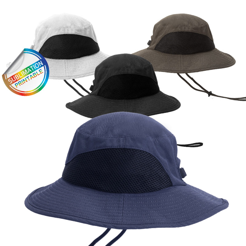 Safari Wide-Brim Microfiber Sun Hat with Vents