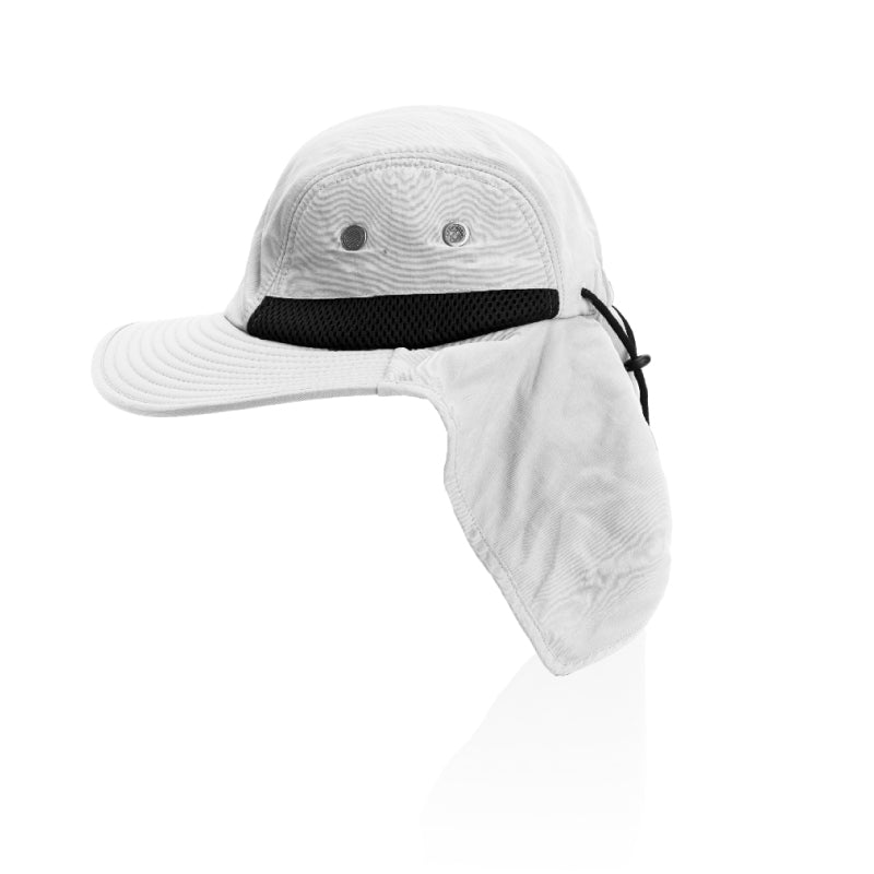 Sahara Wide-Brim Microfiber Hat with Vents & Neck Cover