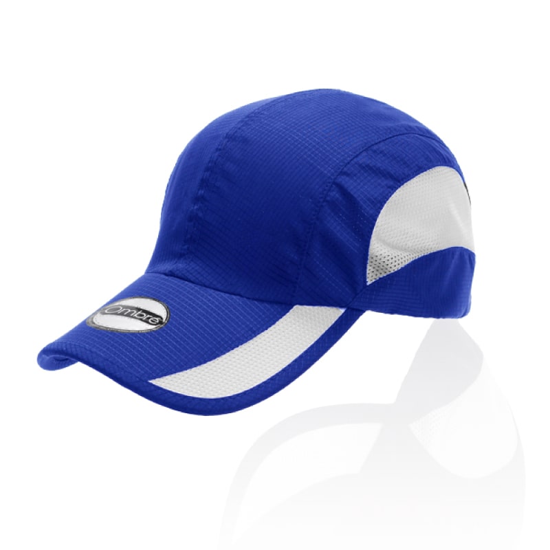 Reni 6-Panel Microfiber Sports Cap with Side Mesh Vents