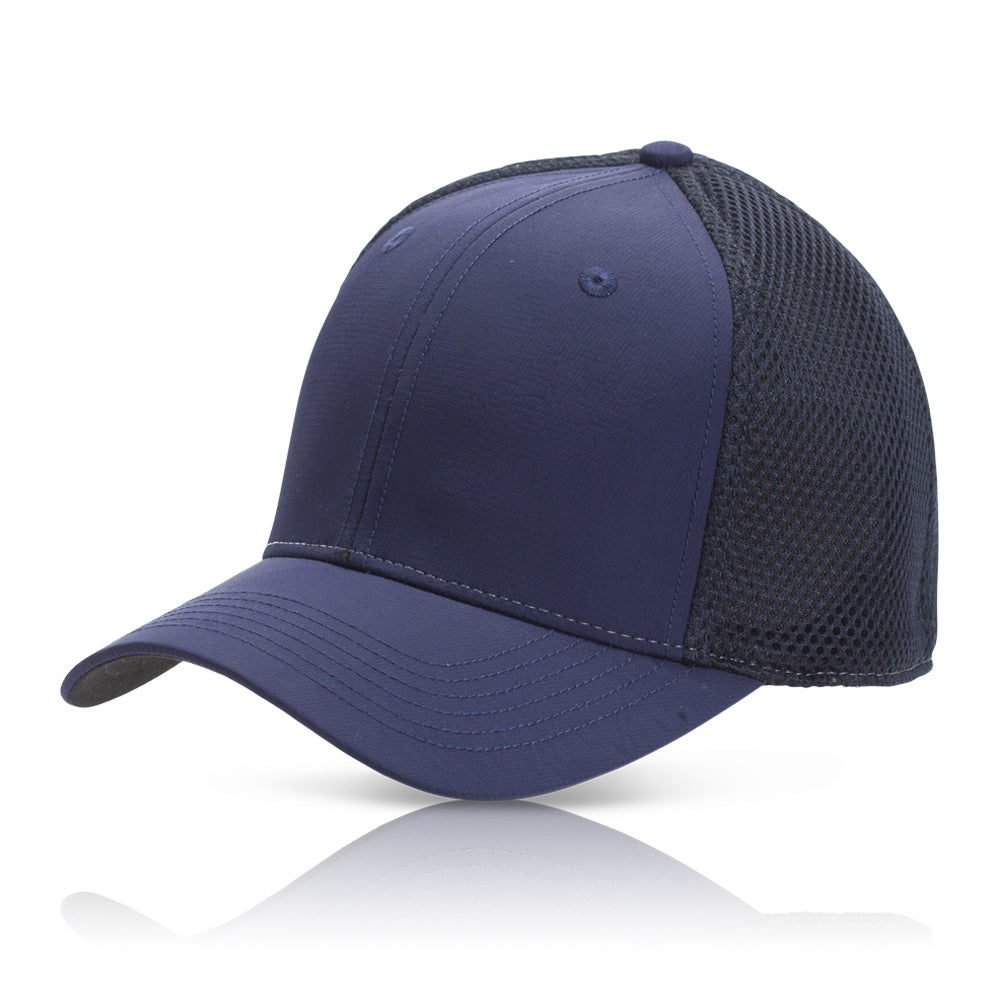 Tony 6-Panel Microfiber & Mesh Stretch-Fit Cap