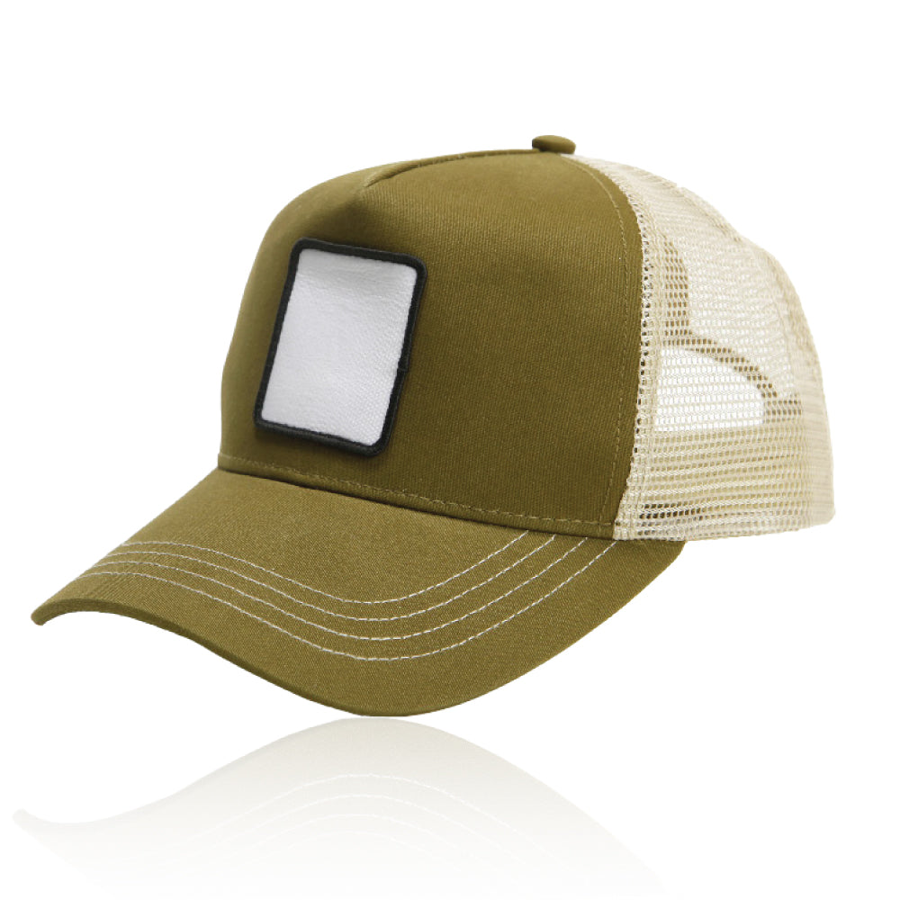 Justin 5-Panel Mesh Cap with Optional Patch Panel