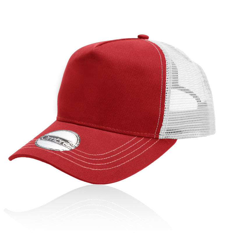 Justin 5-Panel Mesh Cap with Optional Patch Panel