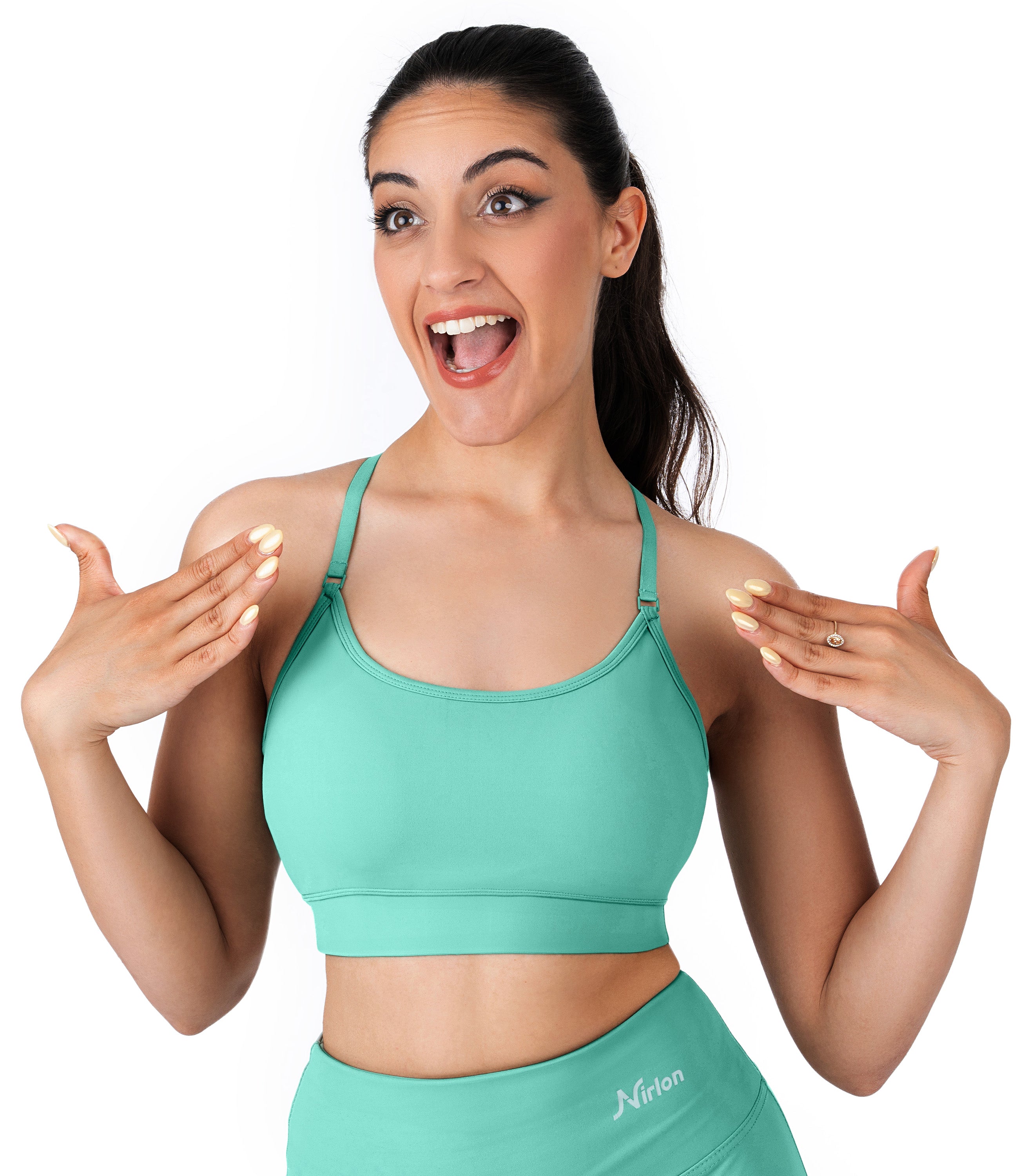 NirLUX™ Y Back Sports Bra for Women with Adjustable Straps