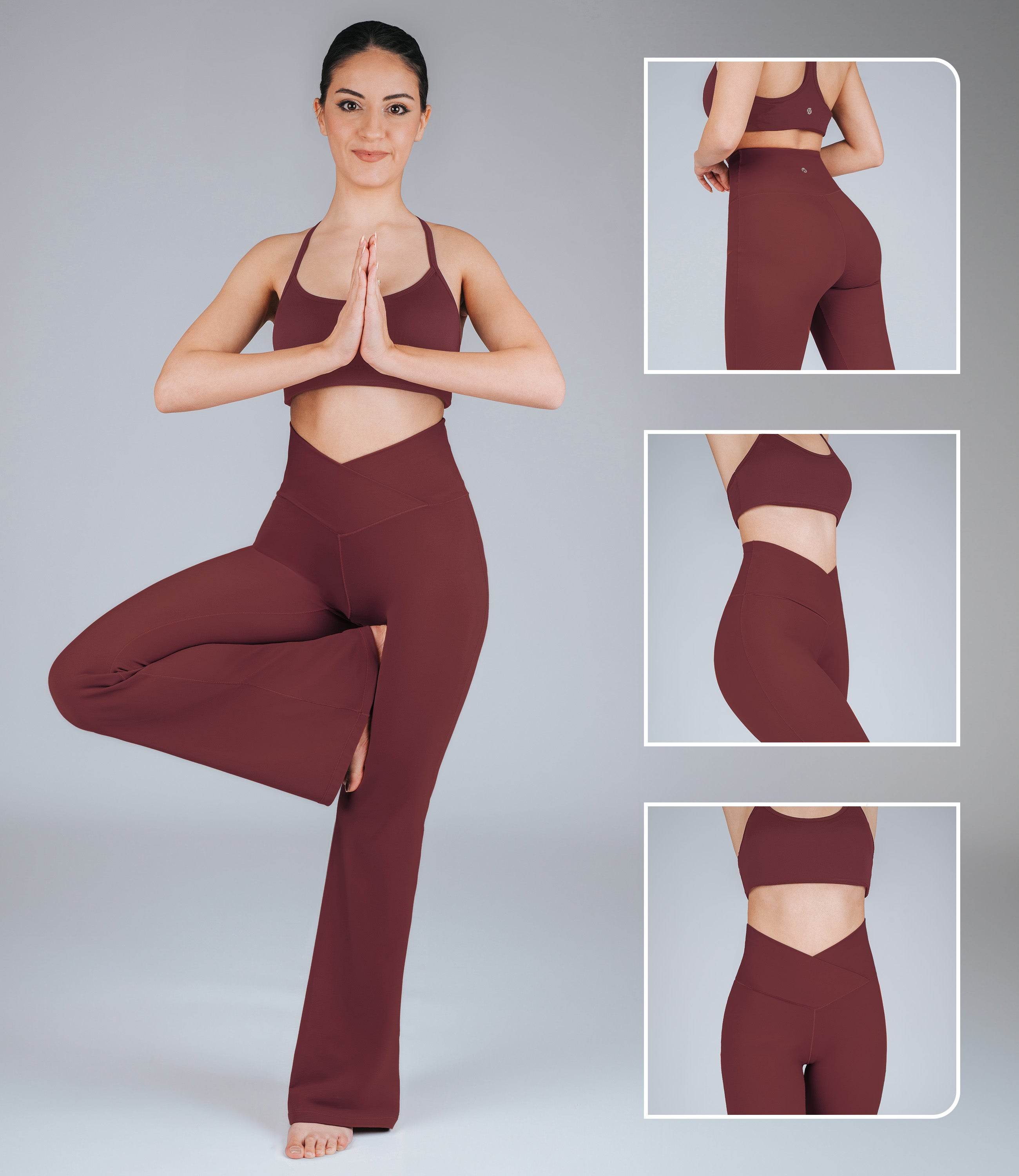 NirLUX Crossover Flare Yoga Pants