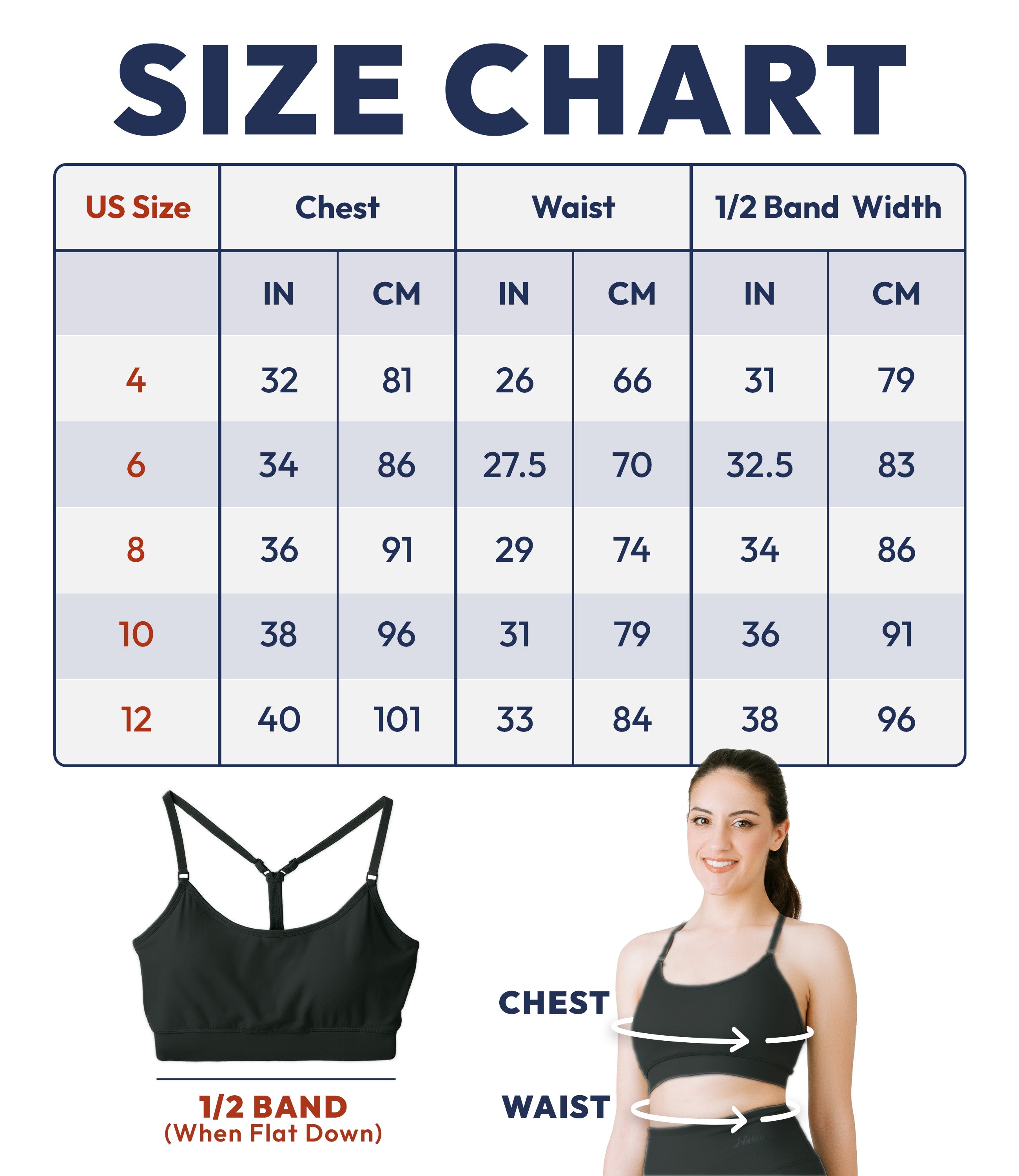 NirLUX™ Y Back Sports Bra for Women with Adjustable Straps