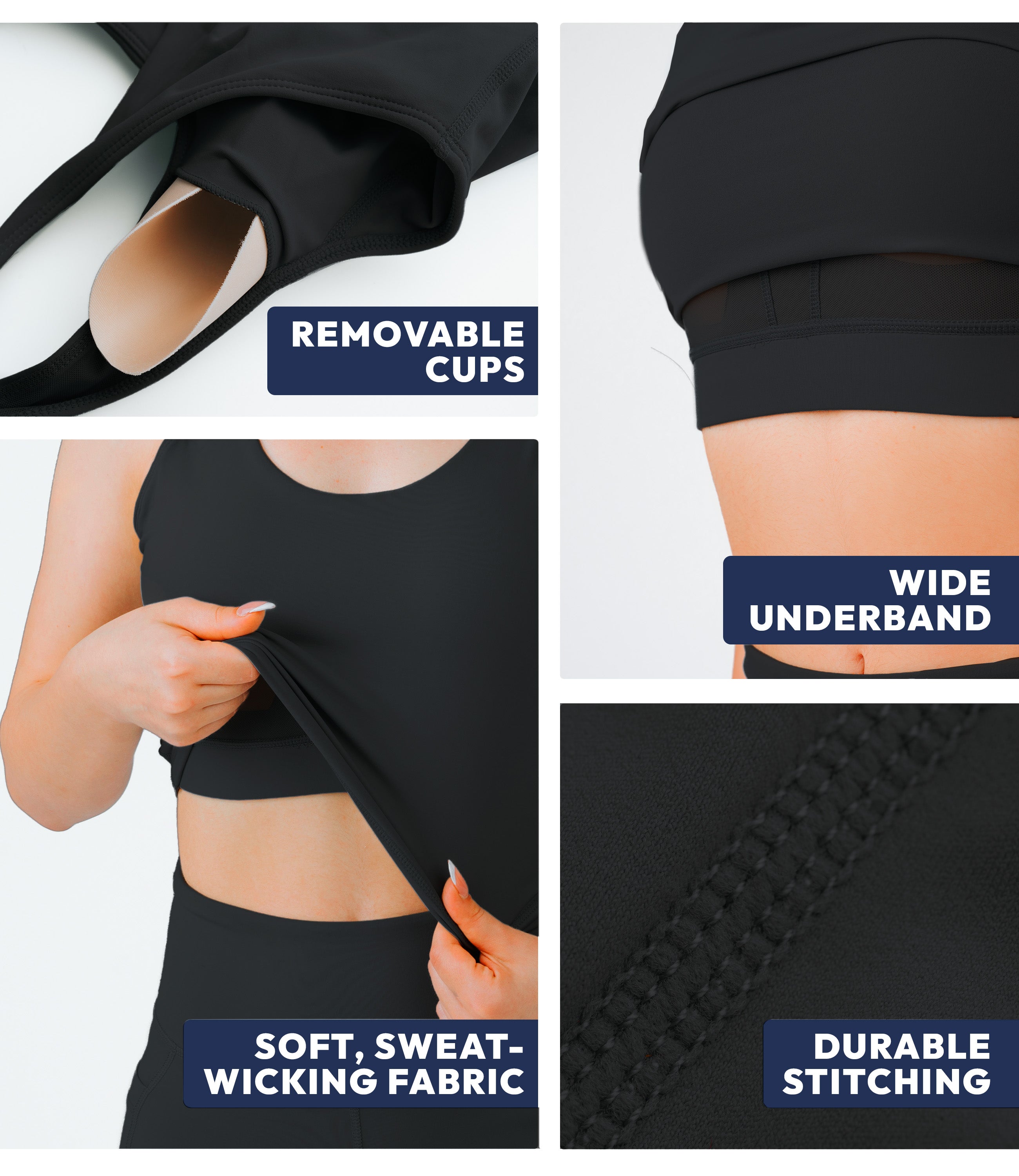 NirLUX™ U Back Sports Bra Longline Tank Top for Women