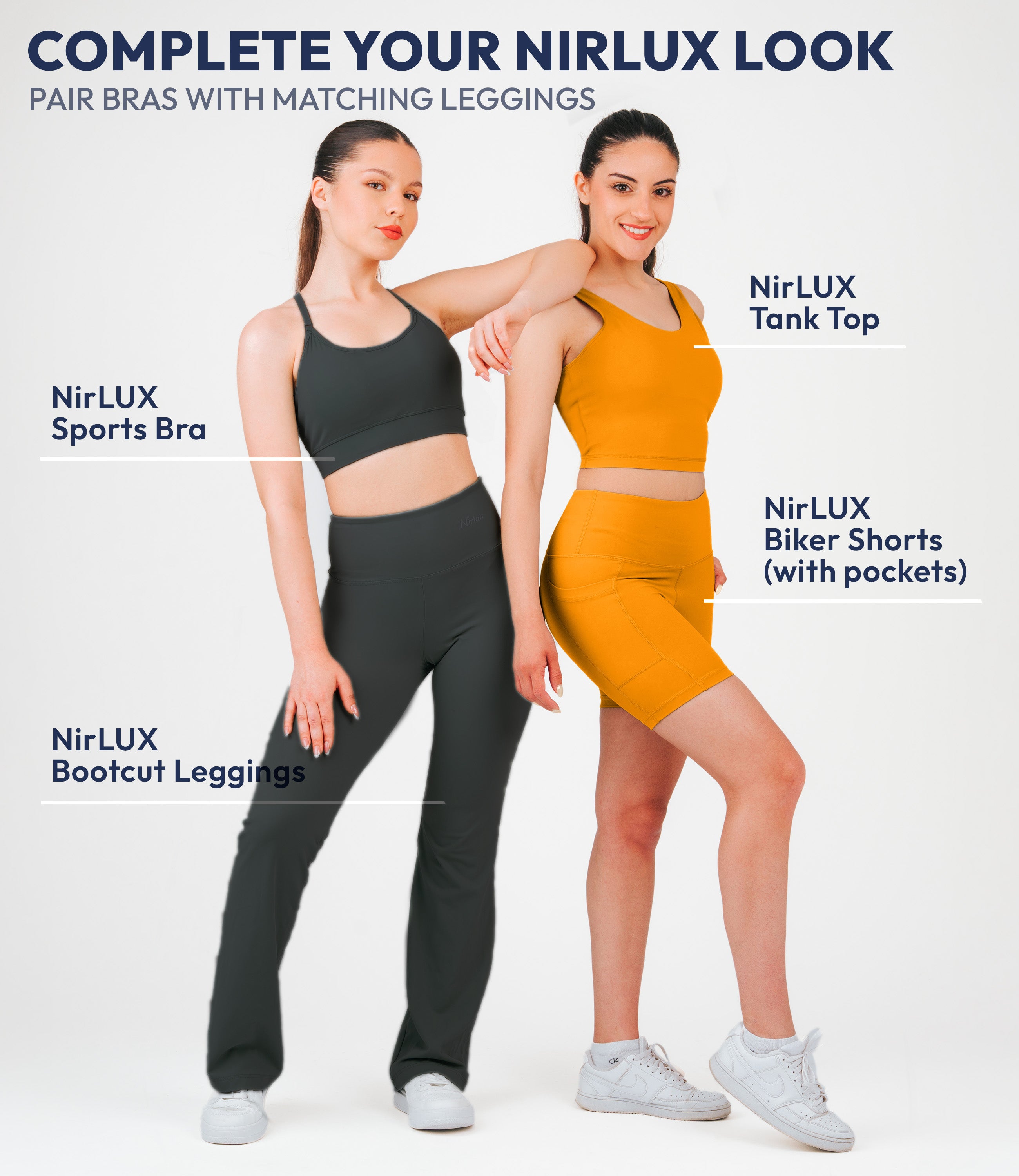 NirLUX™ Y Back Sports Bra for Women with Adjustable Straps