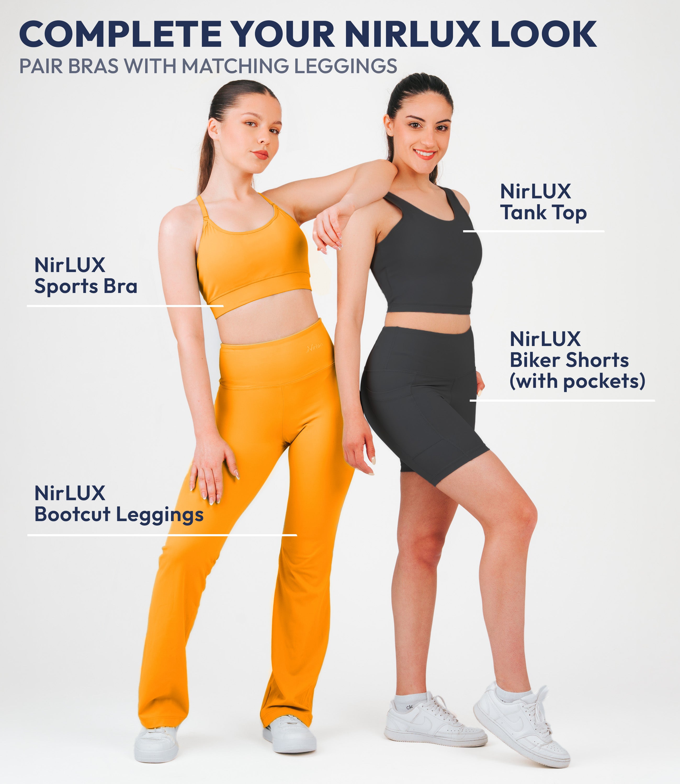 NirLUX™ U Back Sports Bra Longline Tank Top for Women