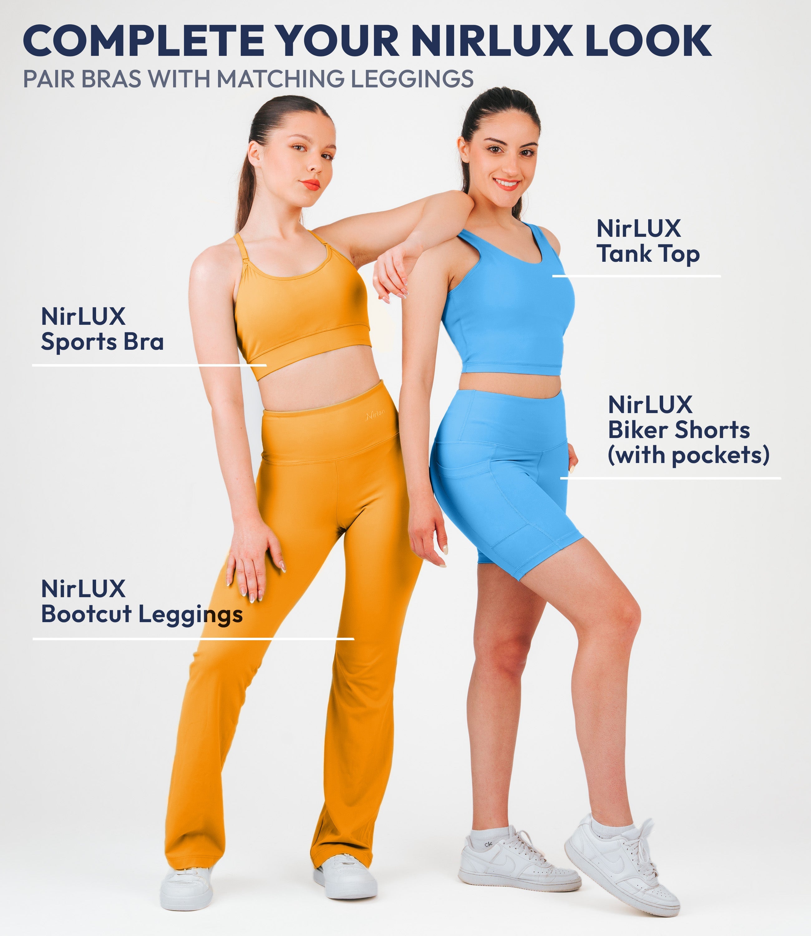NirLUX™ Y Back Sports Bra for Women with Adjustable Straps