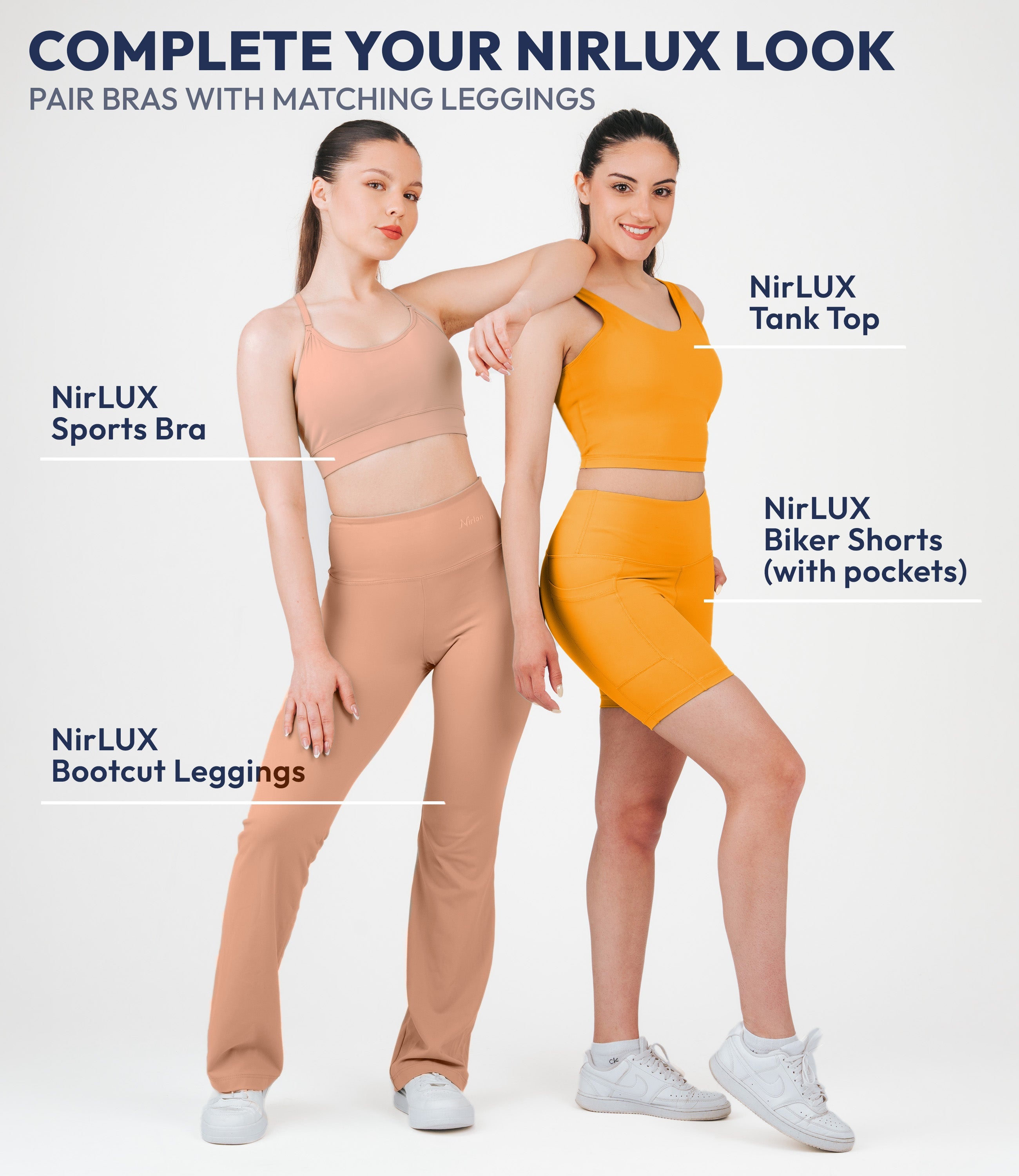 NirLUX™ Y Back Sports Bra for Women with Adjustable Straps