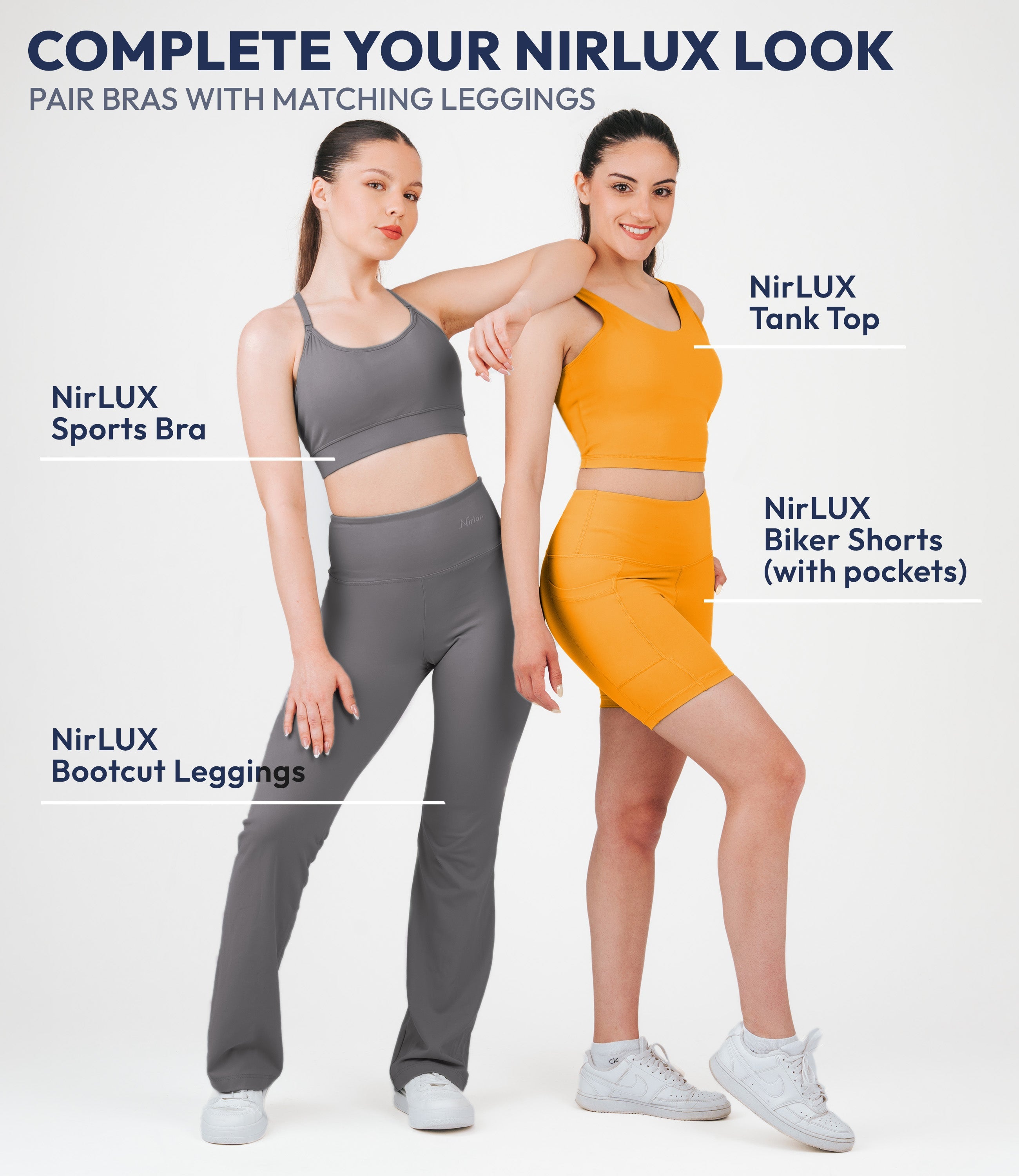NirLUX™ Y Back Sports Bra for Women with Adjustable Straps