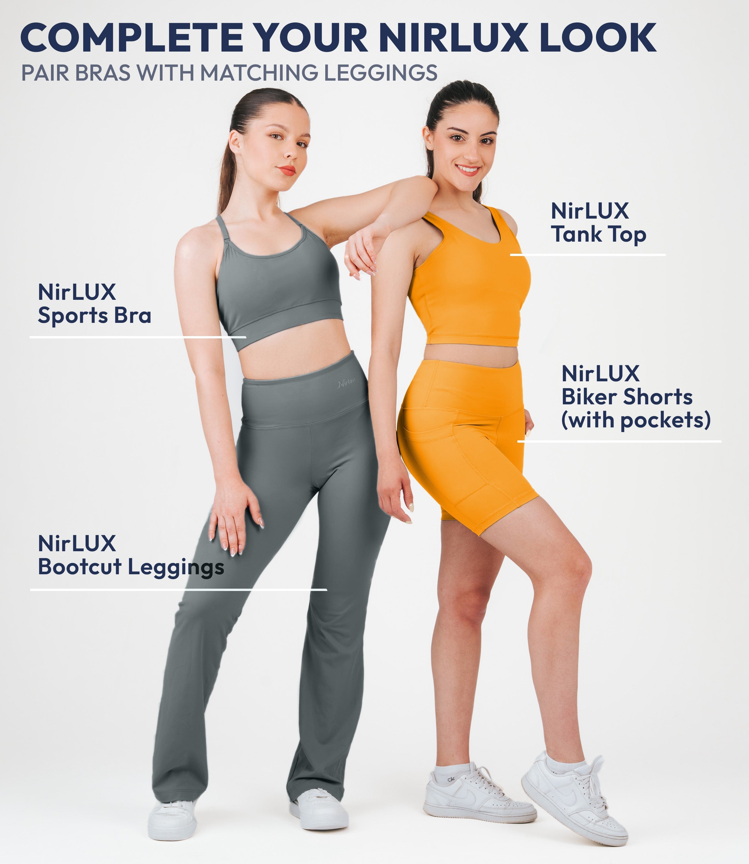 NirLUX™ Y Back Sports Bra for Women with Adjustable Straps