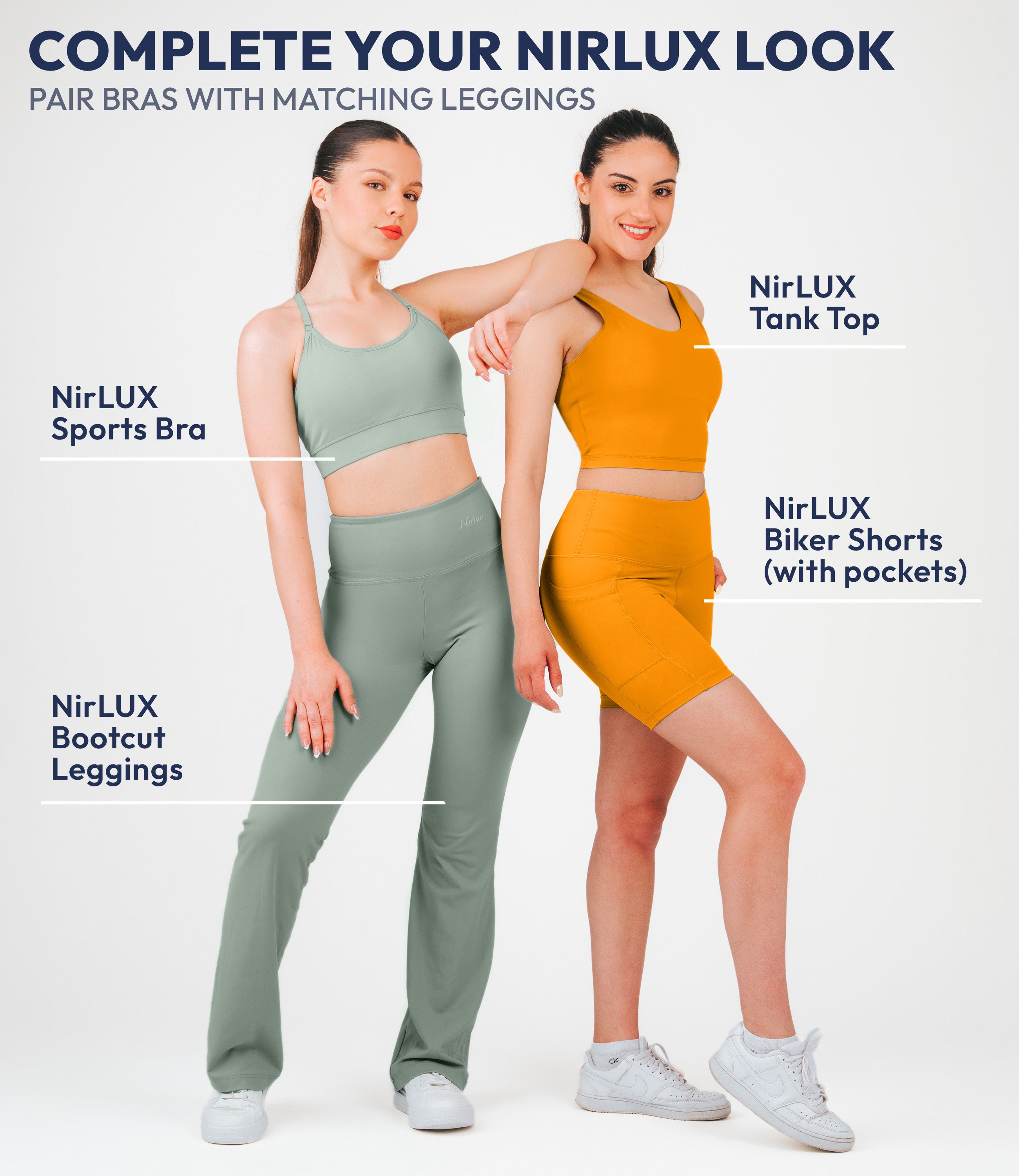 NirLUX™ Y Back Sports Bra for Women with Adjustable Straps