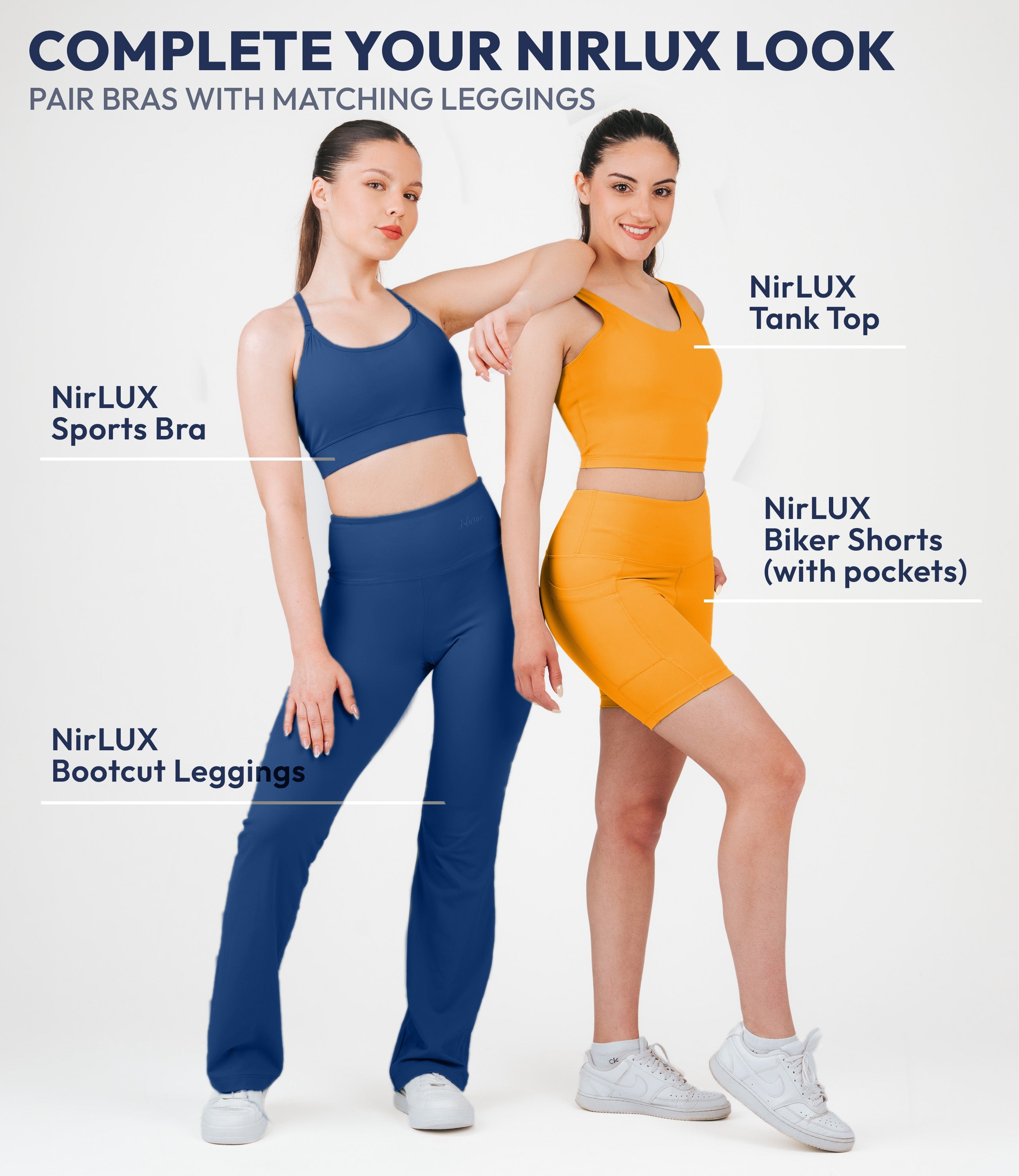 NirLUX™ Y Back Sports Bra for Women with Adjustable Straps