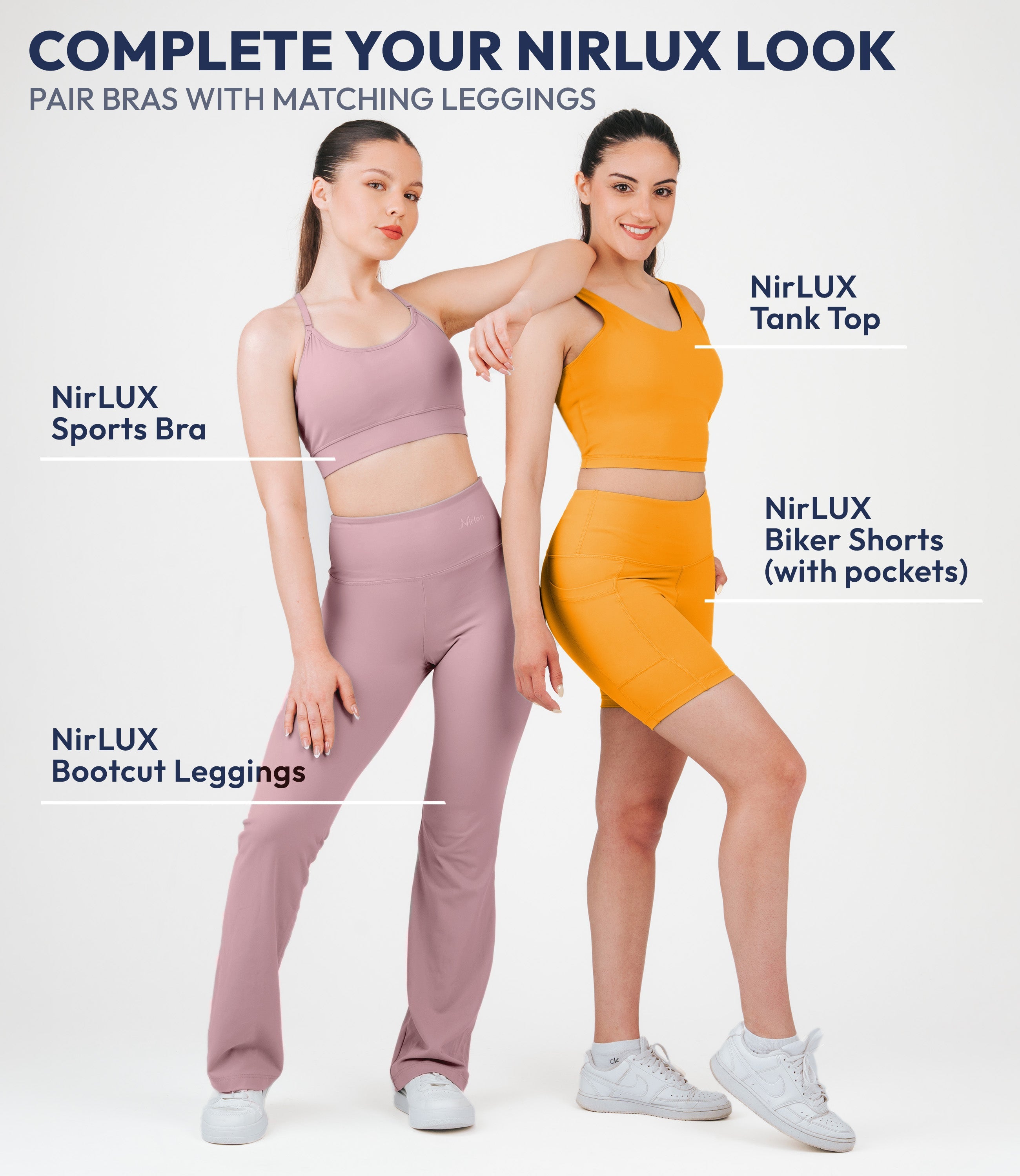 NirLUX™ Y Back Sports Bra for Women with Adjustable Straps