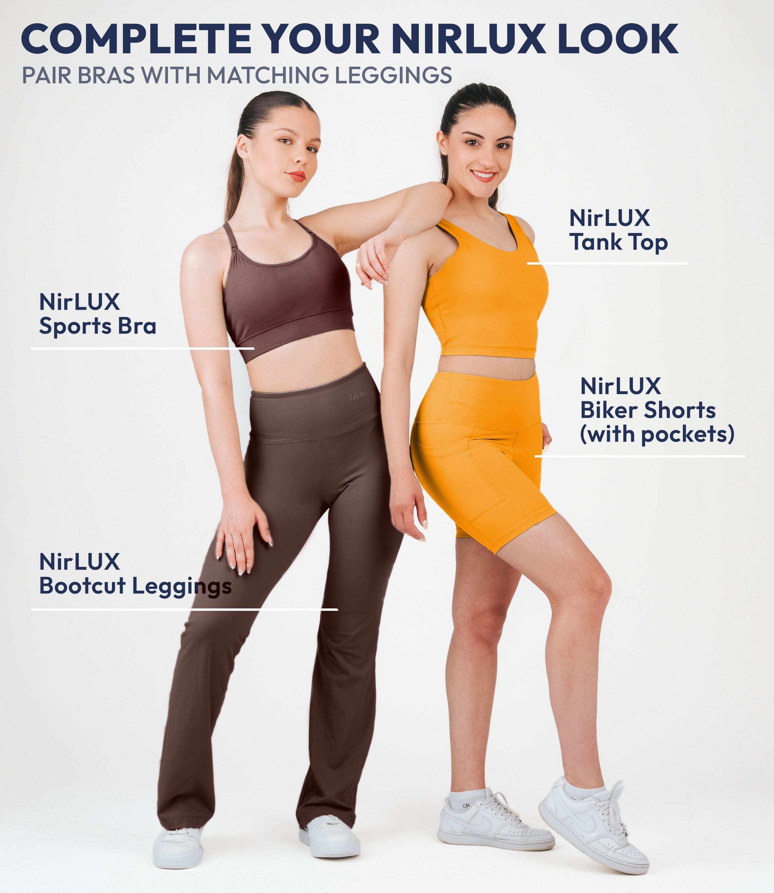 NirLUX™ Y Back Sports Bra for Women with Adjustable Straps