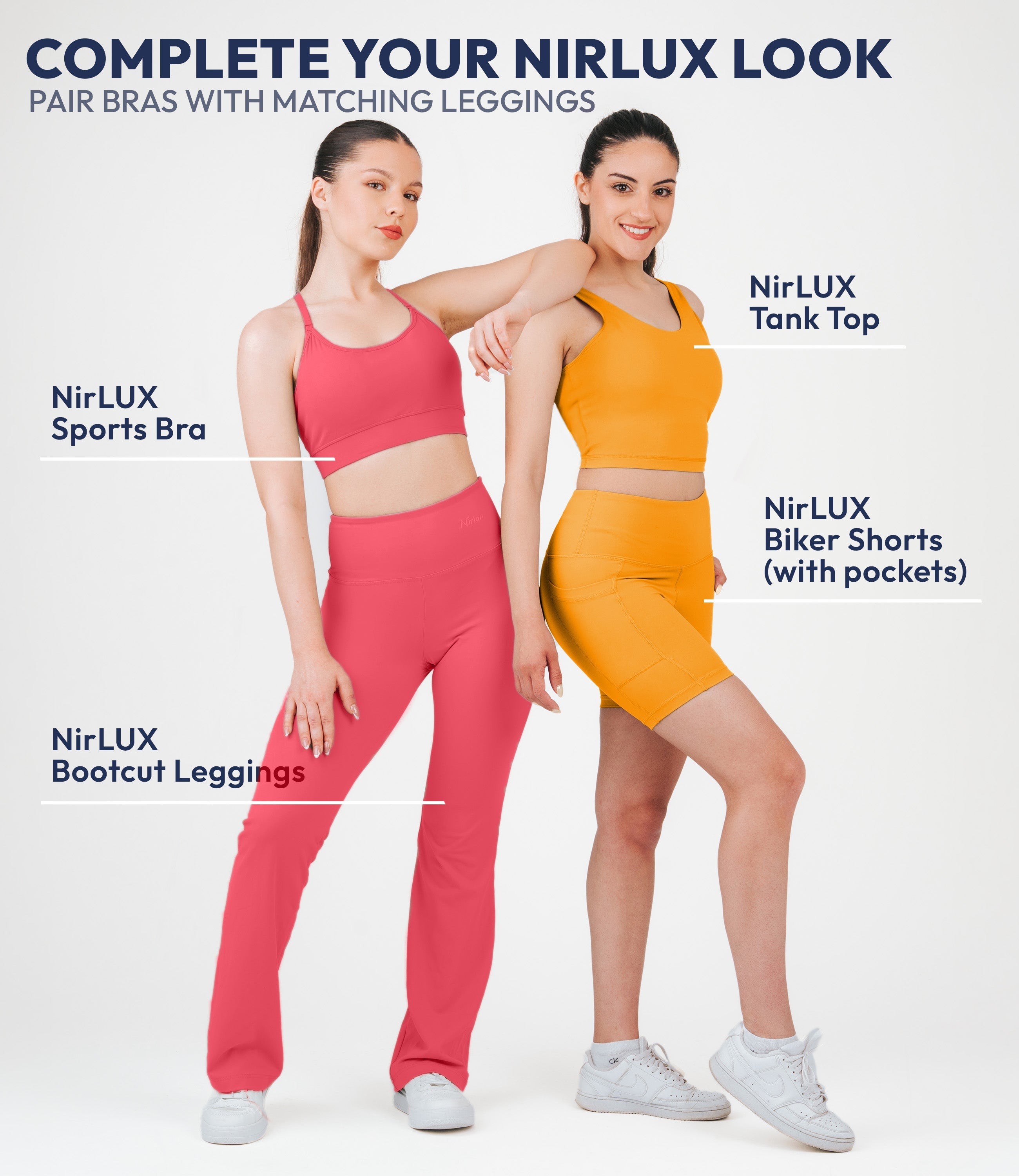 NirLUX™ Y Back Sports Bra for Women with Adjustable Straps