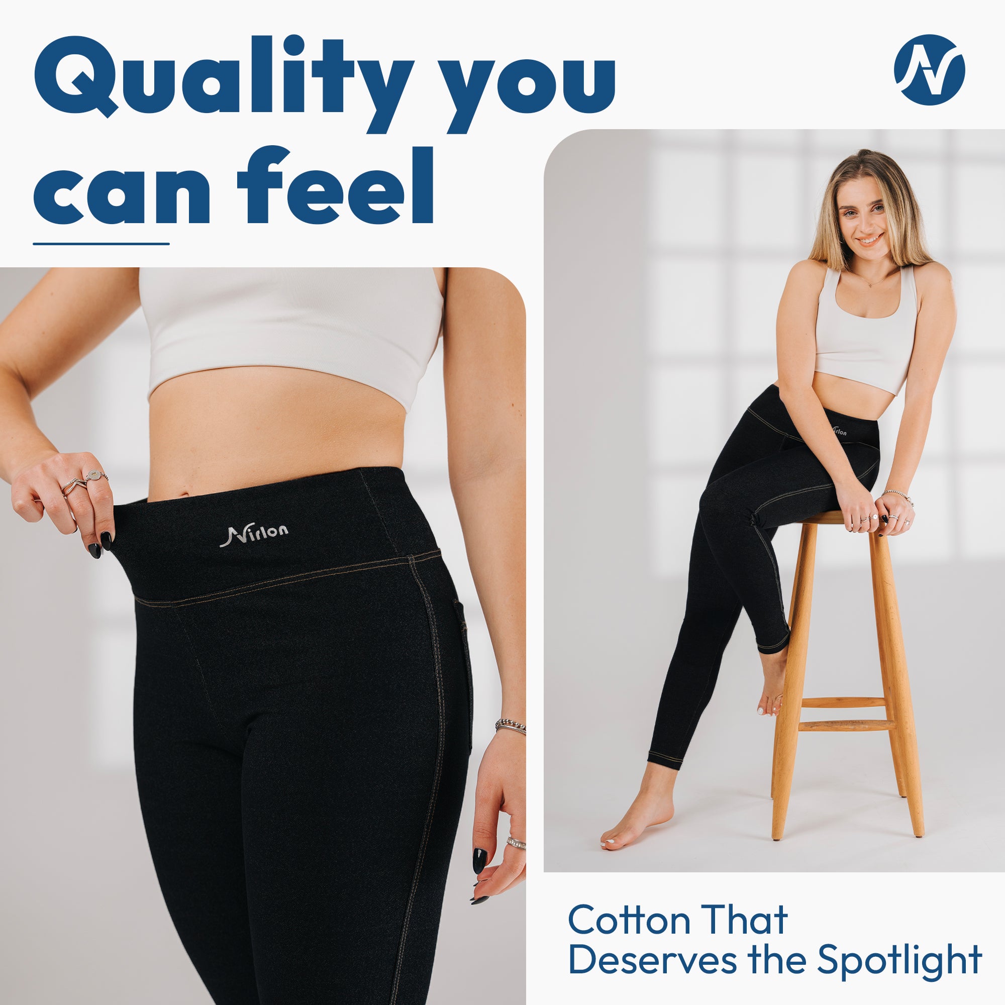 Denim-Look Jeggings