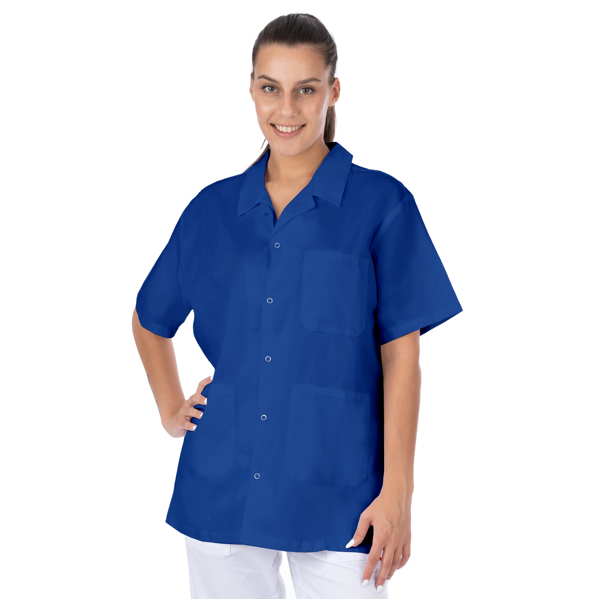 Short Sleeve Lab Coat