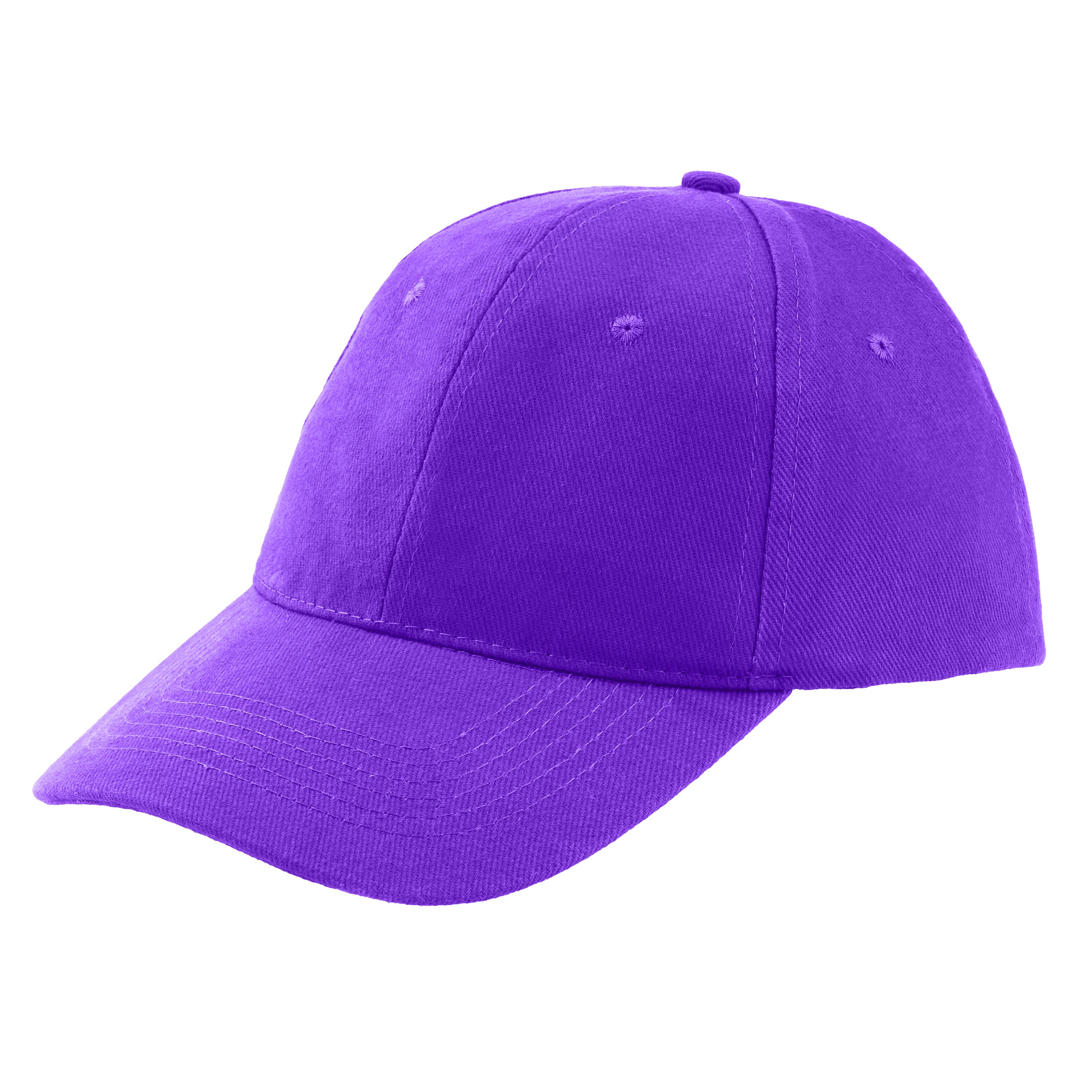 כובע כותנה 6-פאנל במראה מוברש