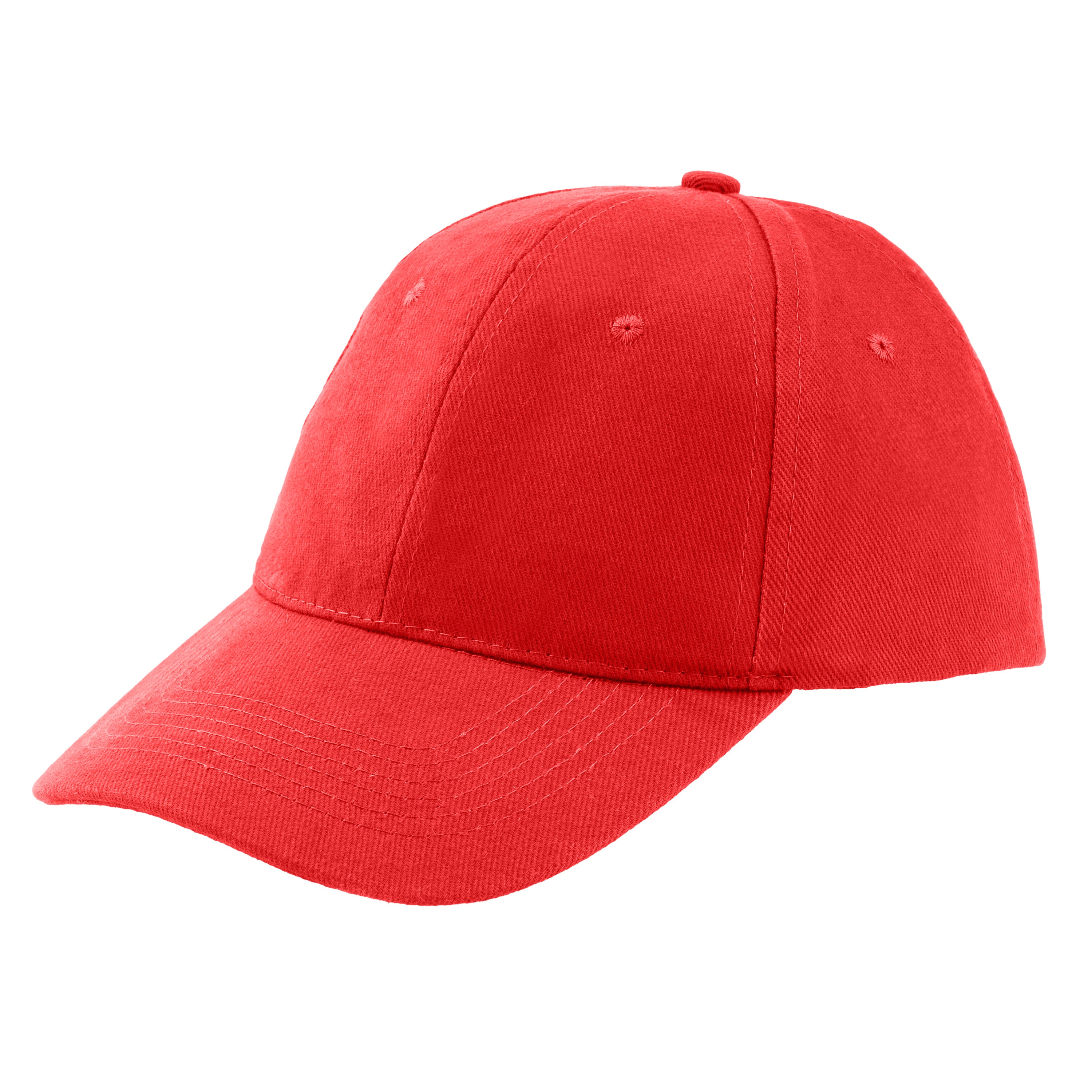 כובע כותנה 6-פאנל במראה מוברש