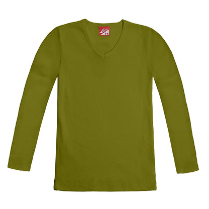 Ribbed Long Sleeve T-Shirt