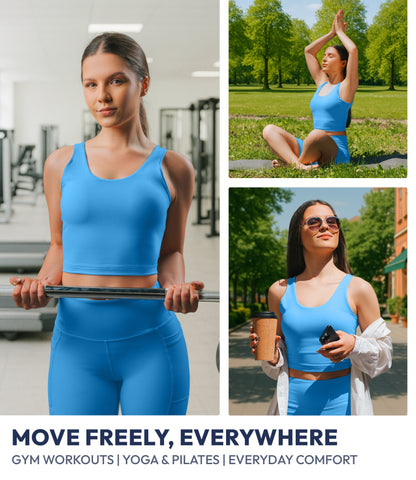 NirLUX™ U Back Sports Bra Longline Tank Top for Women