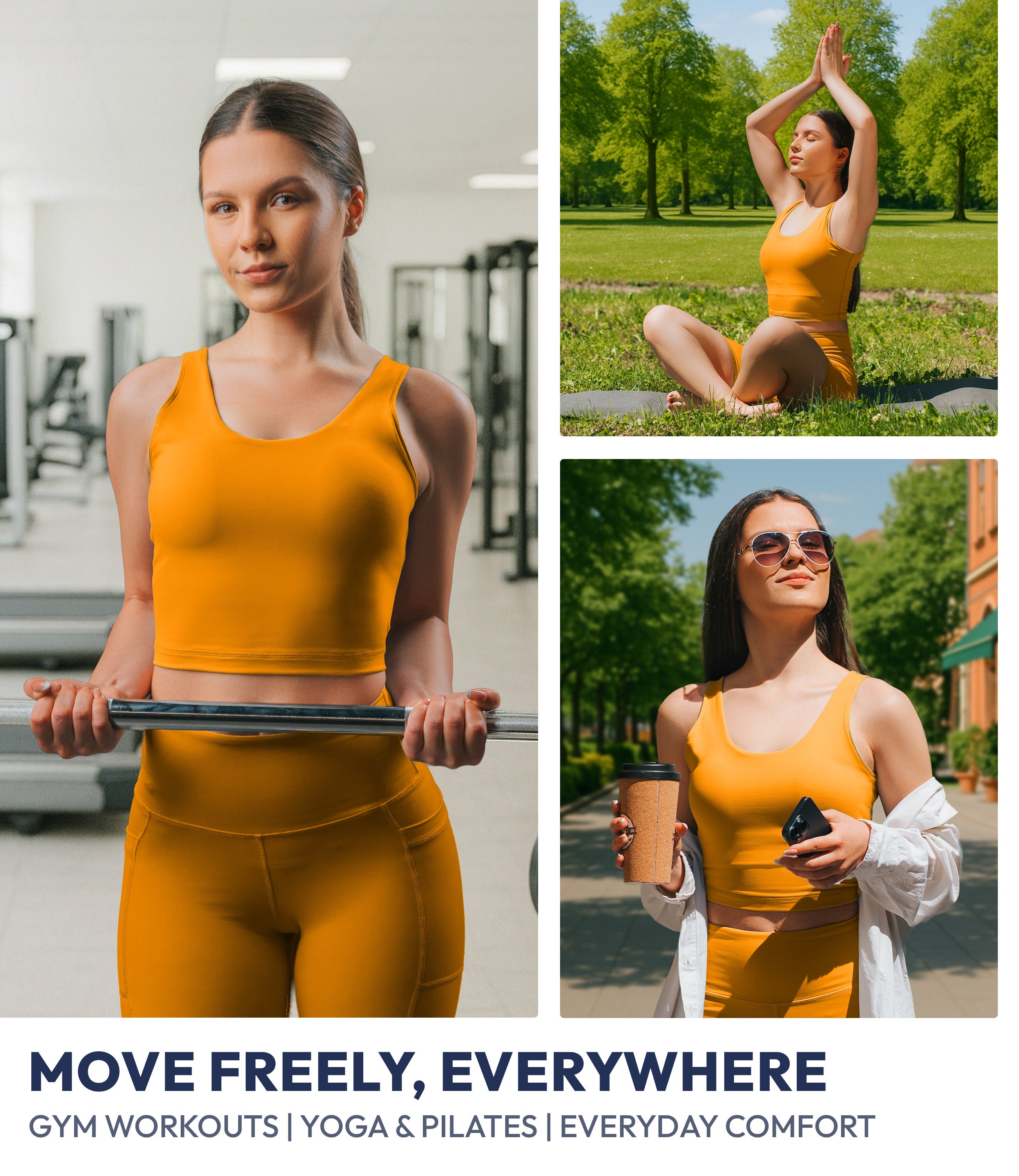 NirLUX™ U Back Sports Bra Longline Tank Top for Women