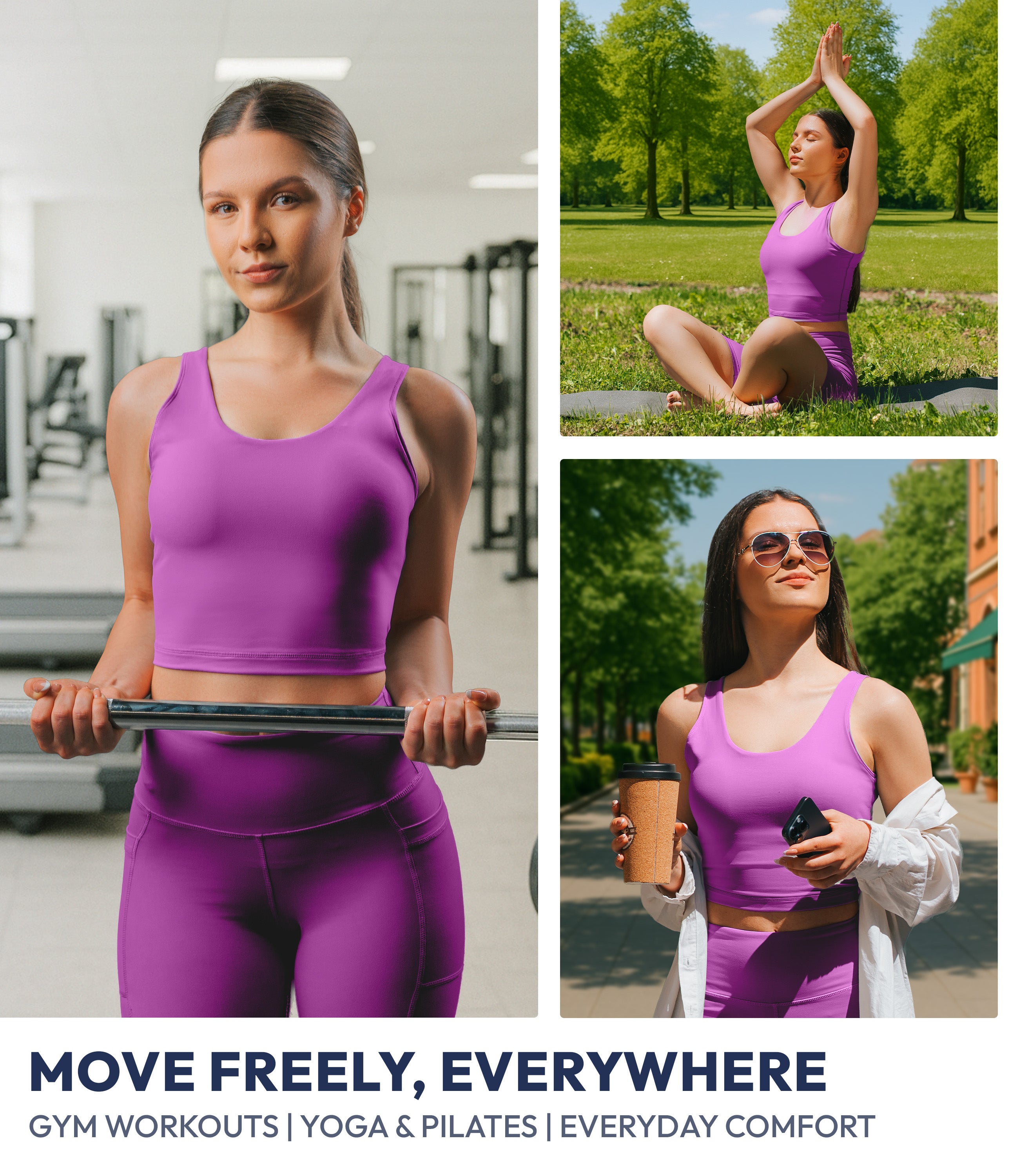 NirLUX™ U Back Sports Bra Longline Tank Top for Women