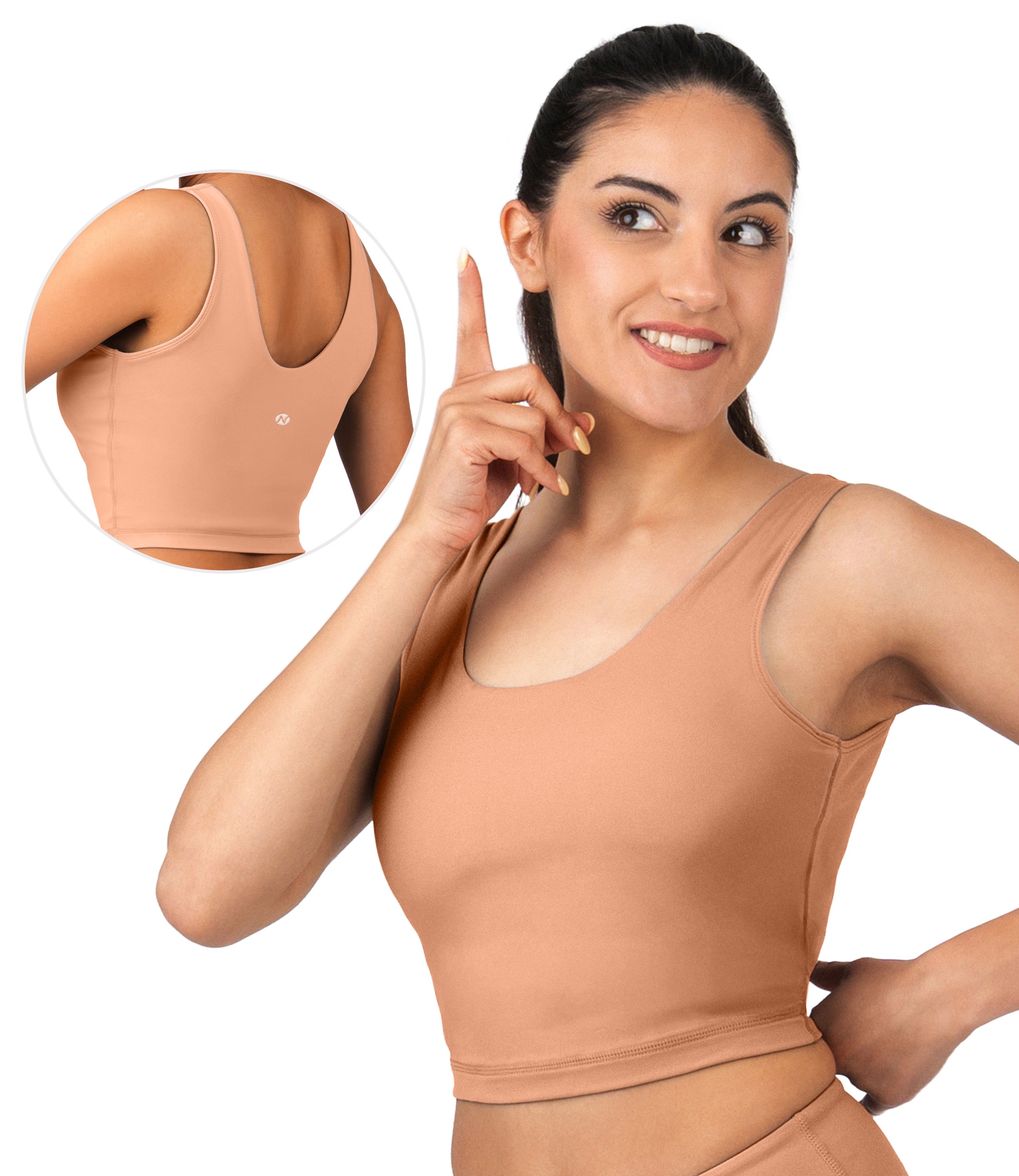 NirLUX™ U Back Sports Bra Longline Tank Top for Women
