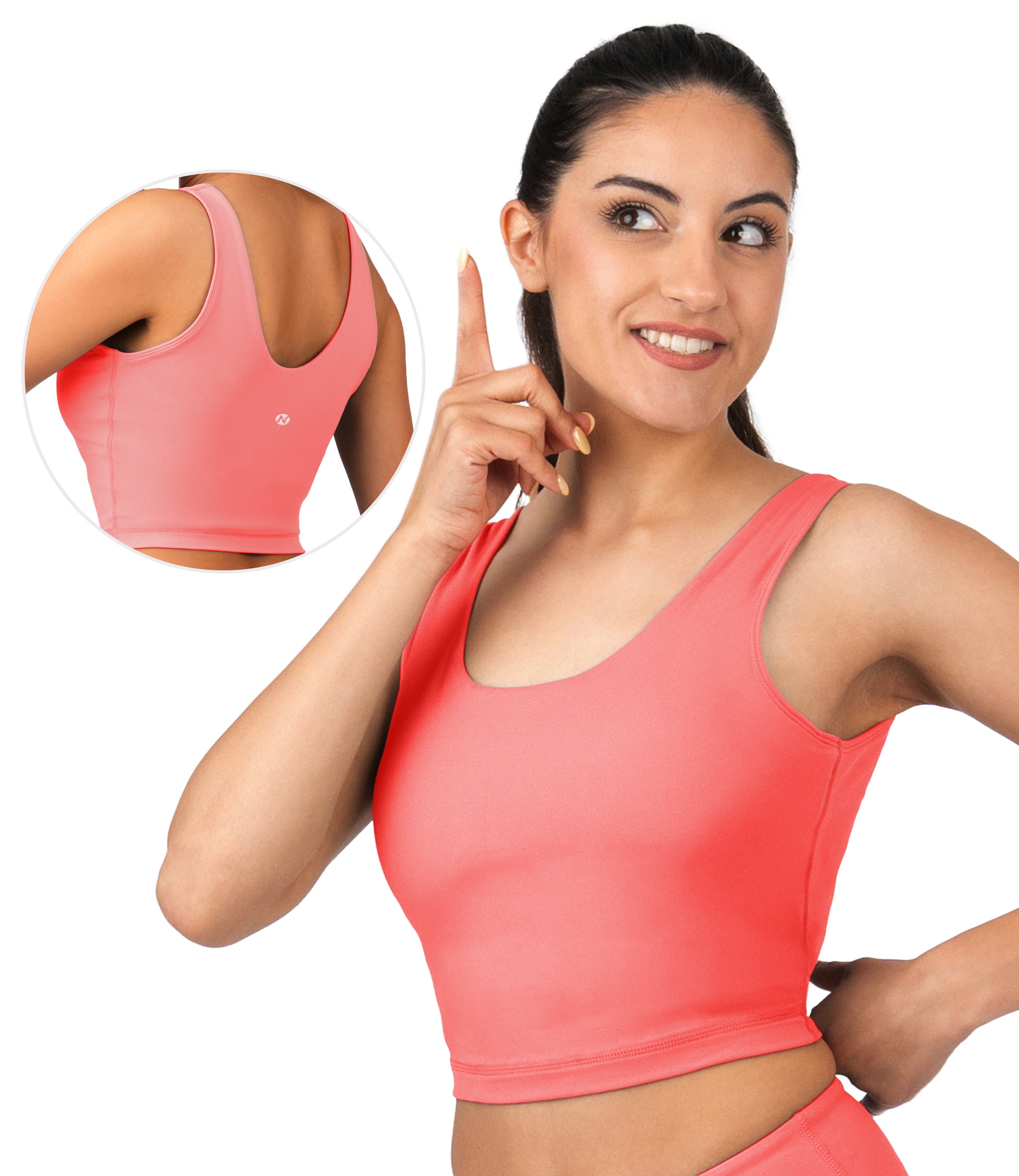 NirLUX™ U Back Sports Bra Longline Tank Top for Women