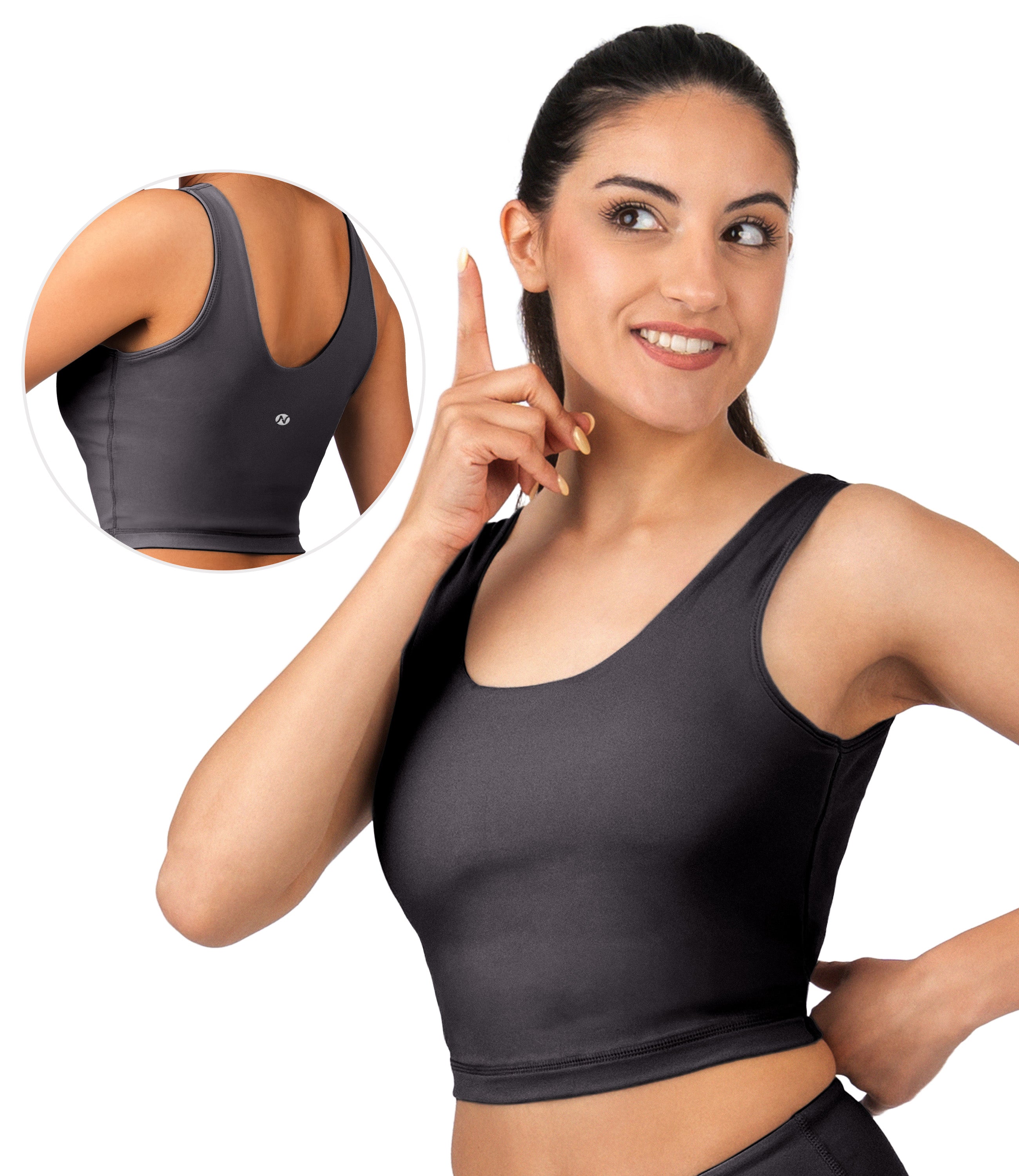 NirLUX™ U Back Sports Bra Longline Tank Top for Women