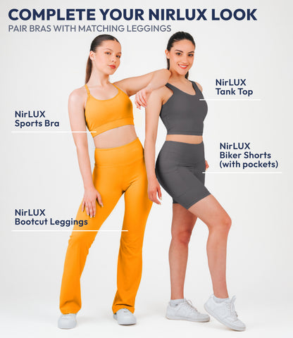 NirLUX™ U Back Sports Bra Longline Tank Top for Women