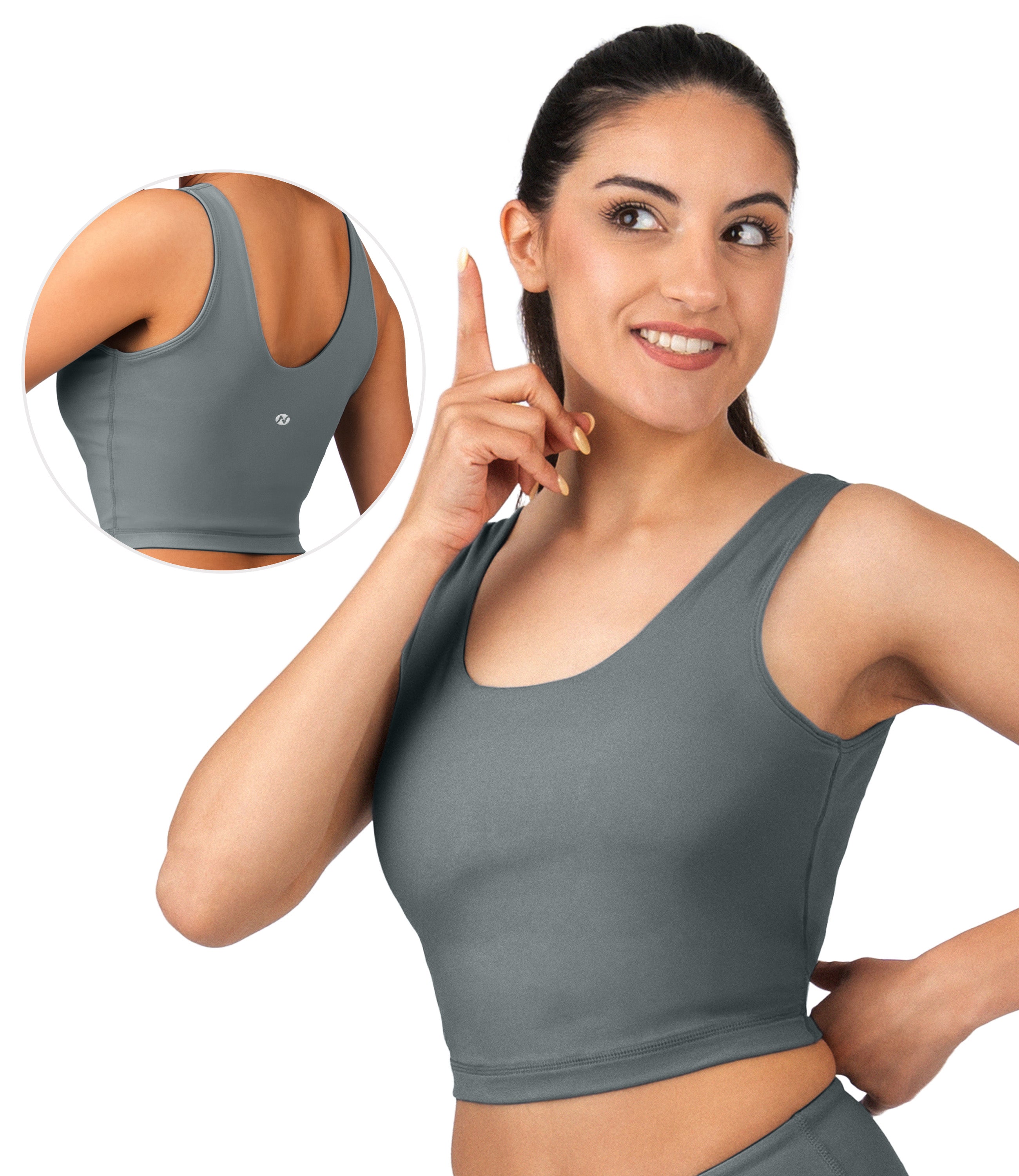 NirLUX™ U Back Sports Bra Longline Tank Top for Women