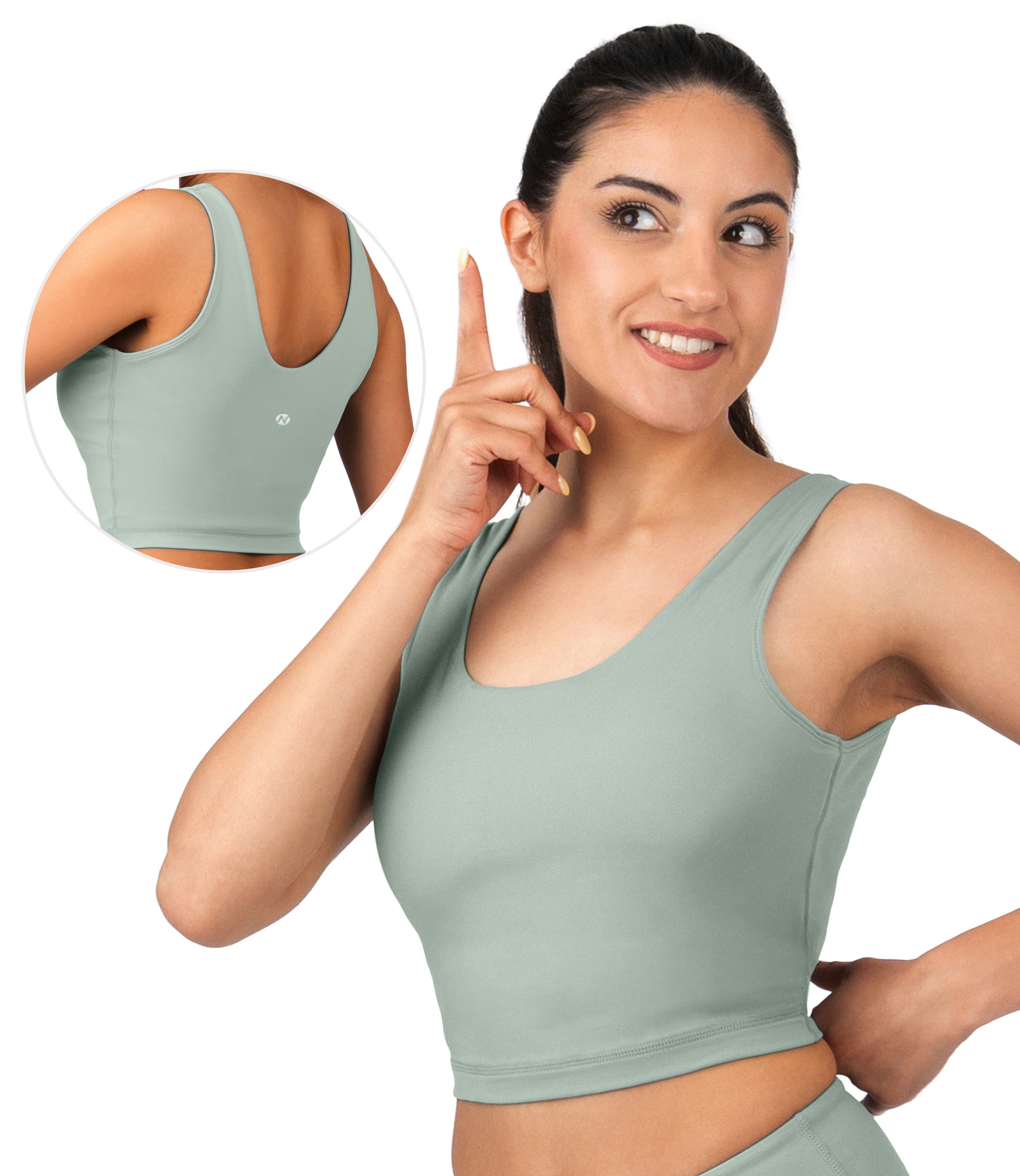NirLUX™ U Back Sports Bra Longline Tank Top for Women