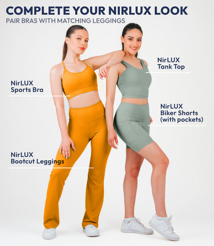 NirLUX™ U Back Sports Bra Longline Tank Top for Women